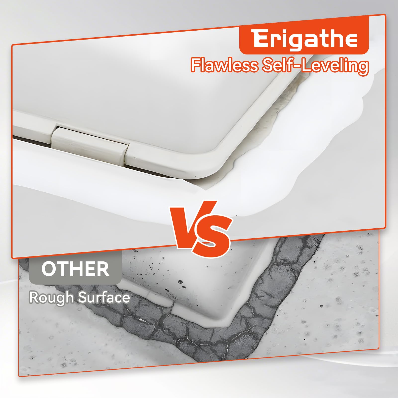 Erigathe Self-Leveling RV Roof Sealant, Lap Caulking for Camper & Trailer, Heavy-Duty Flex, Waterproof, 15 Min Set Time for Repa