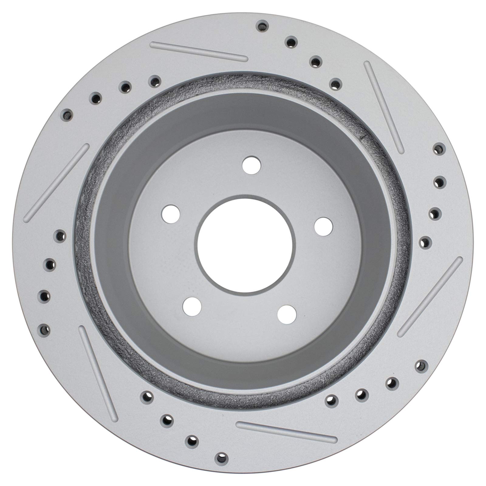 Trq Rear Performance Brake Rotor Drilled Slotted Pair Set For 1997-2005 Blazer / 1997-2001 Bravada / 1998-2000 Envoy / 1997-2001