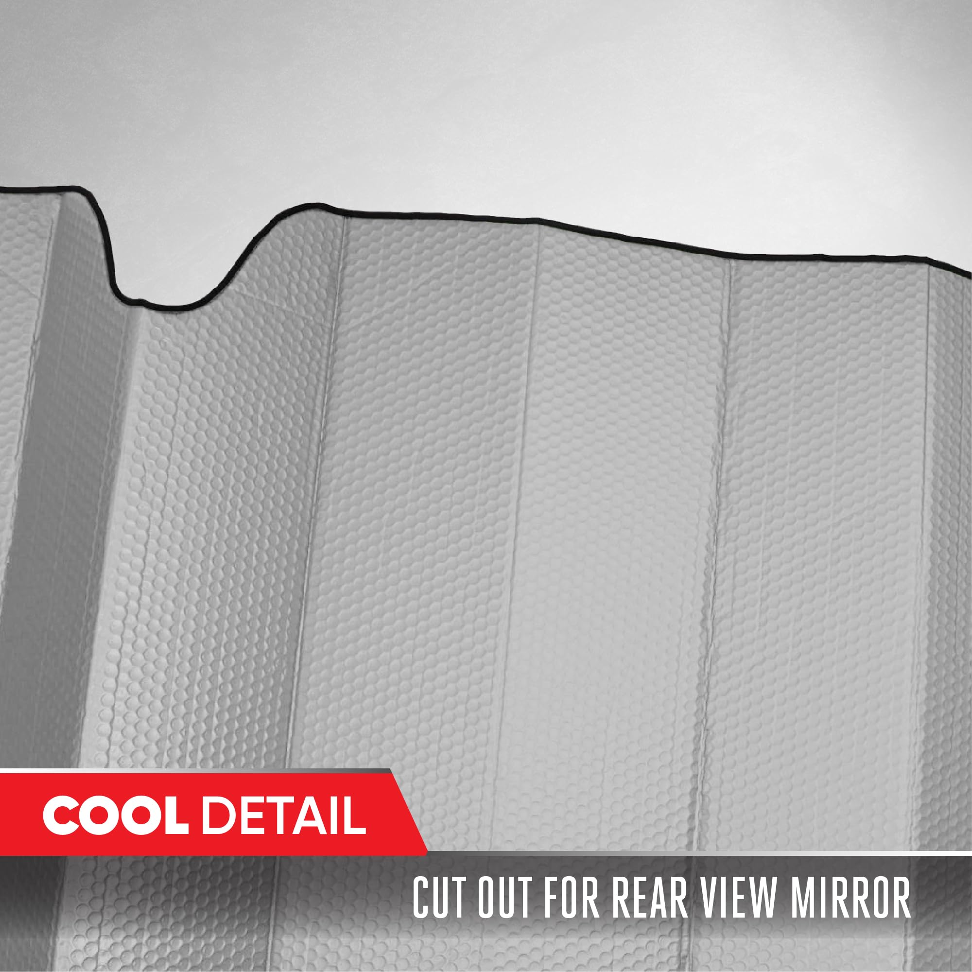 Motor Trend Accordion Gray Car Windshield Sun Shade - Car Sun Visor Sun Shade For Windshield - Window Shades For Suv & Truck - D