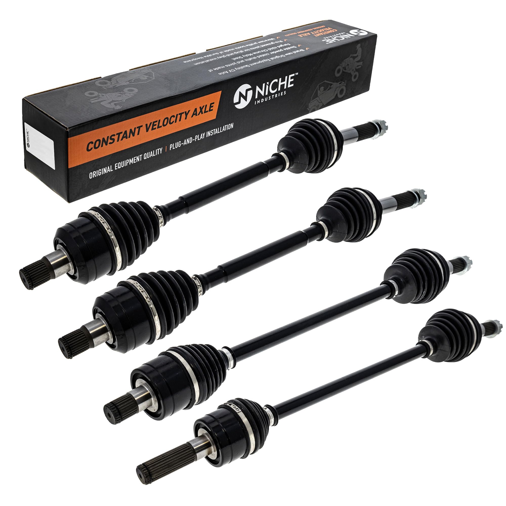 Niche Front Rear Cv Axle Kit For Kawasaki Teryx Teryx4 800 Krf800 Krt800 59266-0744 59266-0745 59266-0746