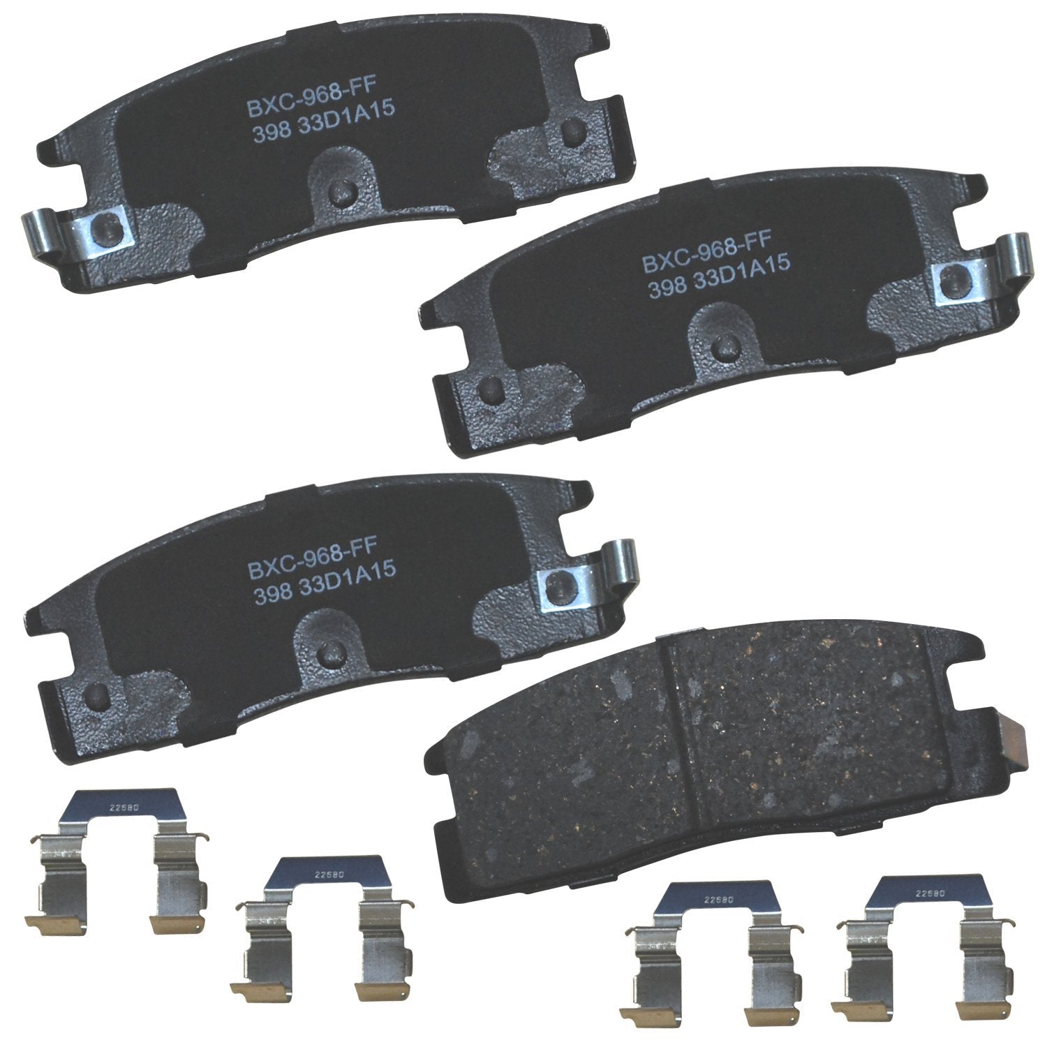 Bendix Premium Sbc398 Ceramic Rear Brake Pads For Isuzu Amigo 1993-1989, Pickup 1995-1992, Trooper 1991-1988