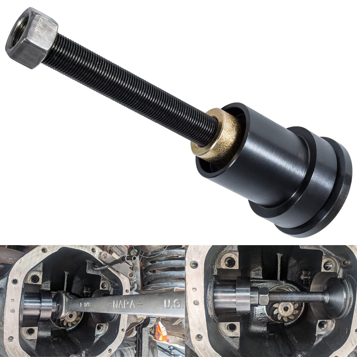Front Inner Axle Side Seal Installation Tool for Dana 30/44/60 Front differentials Fits Jeep Wrangle, Ford, Dodge, Volve and mor