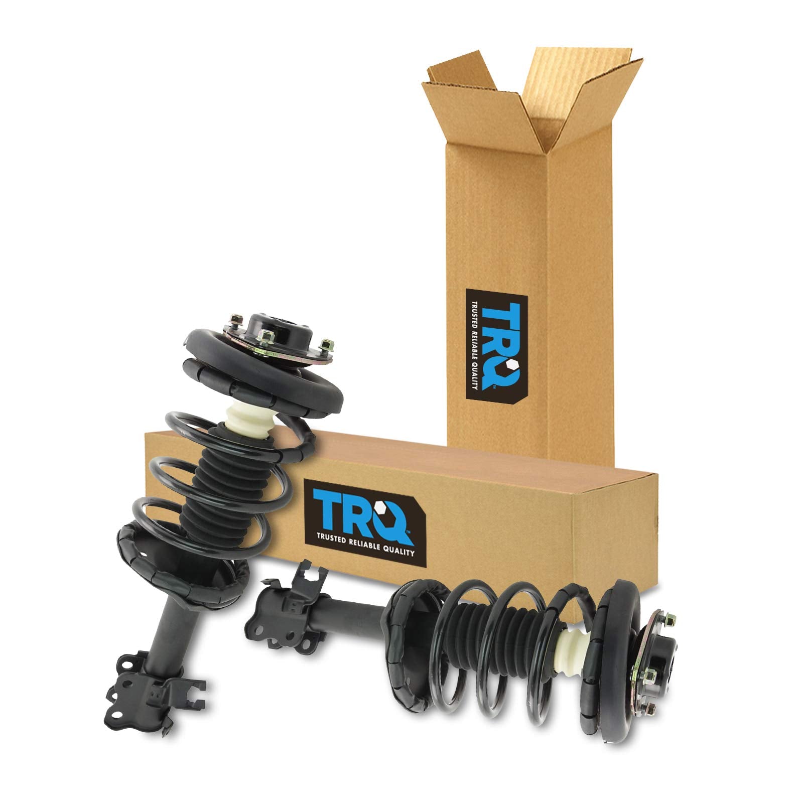 Trq Front Strut & Coil Spring Assembly Set Driver & Passenger Sides Compatible With 96-99 Infiniti I30 95-99 Nissan Maxima