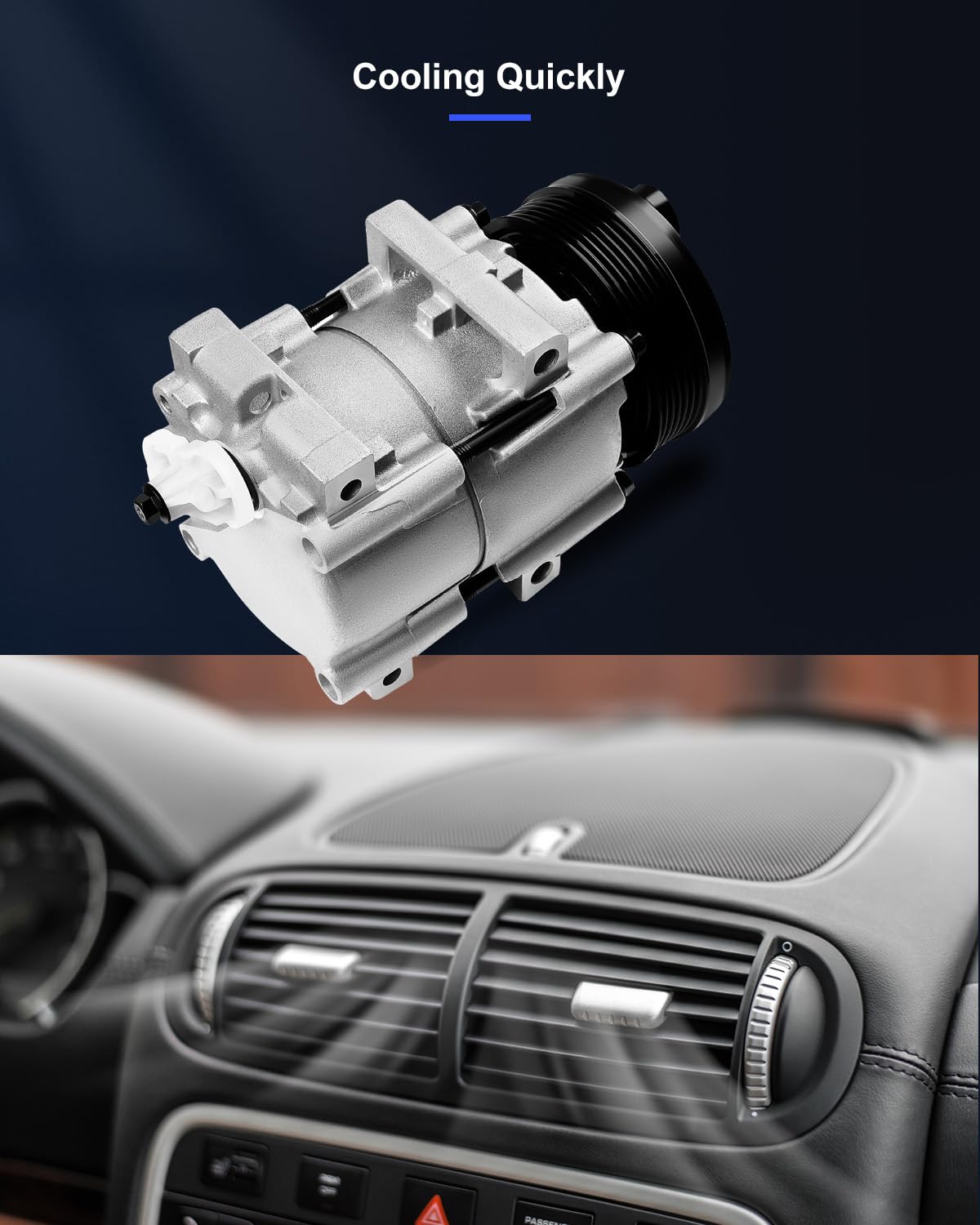 Eccpp Ac Compressor With Clutch 1992-2002 Fit For Ford Escort For M-Ercury Tracer