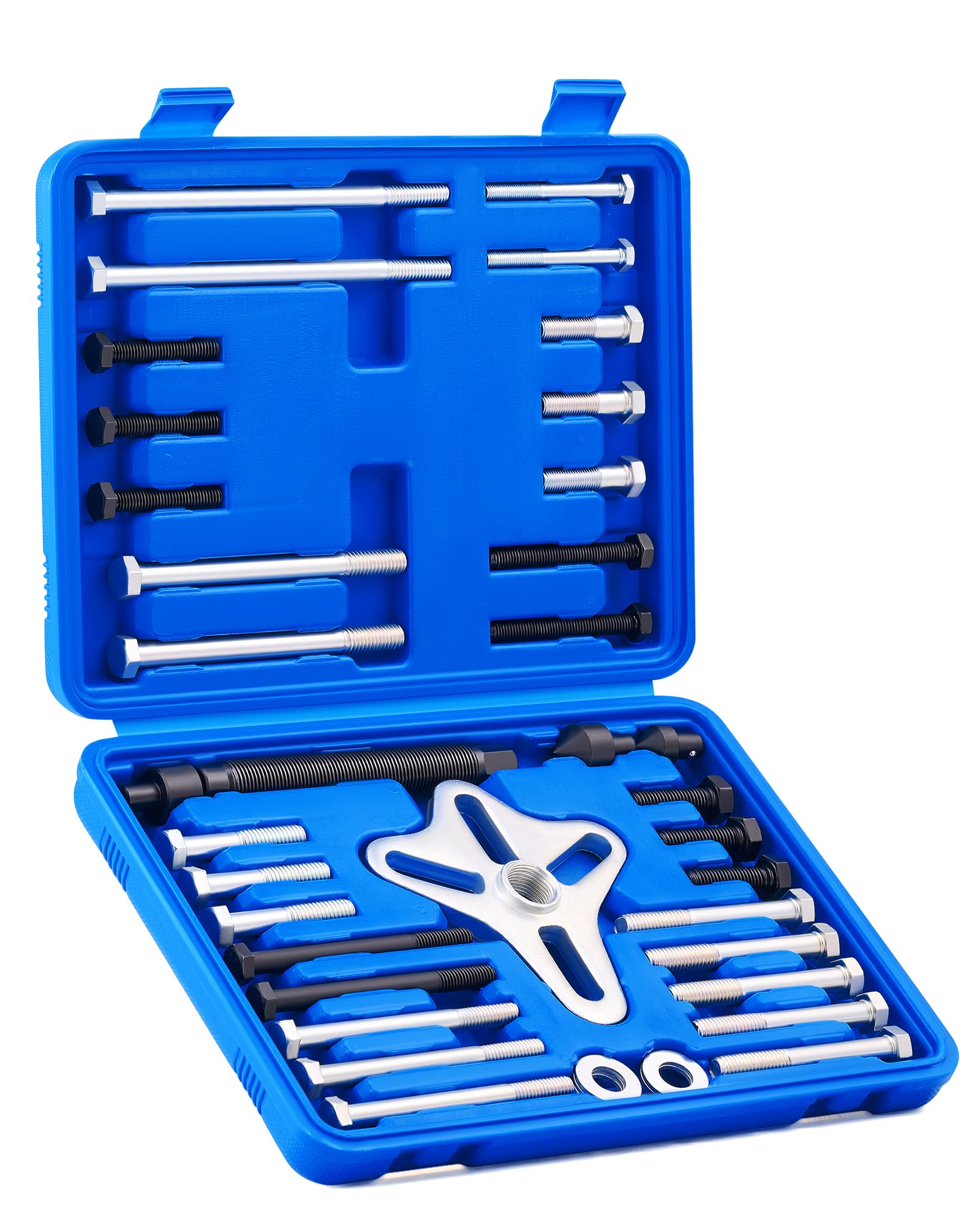Orion Motor Tech Harmonic Balancer Puller Kit, Power Steering Pulley Puller Installer Tool Set, Automotive Steering Wheel Puller