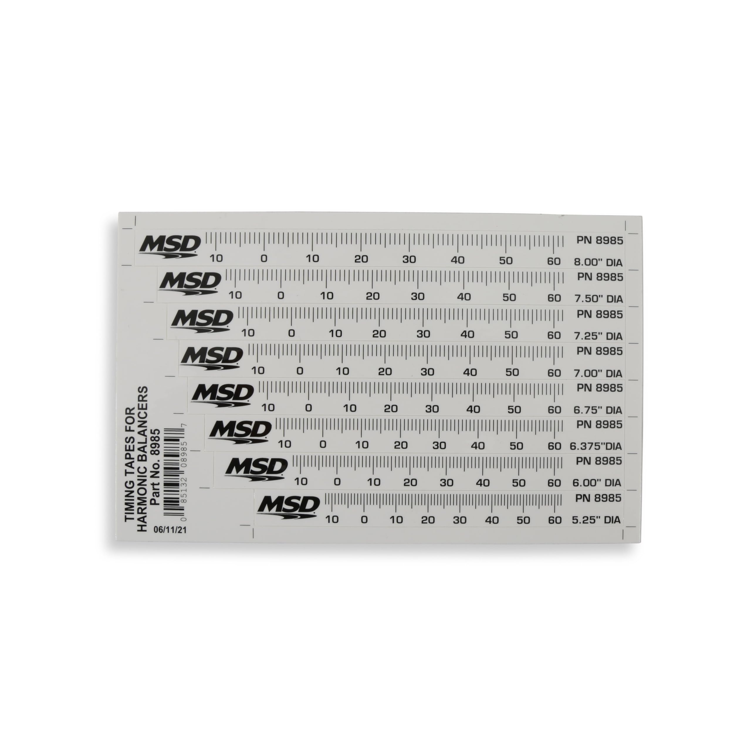 Msd 8985 Timing Tapes For Harmonic Balancers