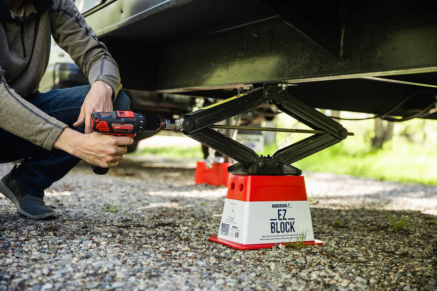 Andersen Hitches | Rv Accessories | 4-Pack Ez Jack Blocks Leveling System | Rv Stabilizer Stands | Heavy Duty Camper Level For R