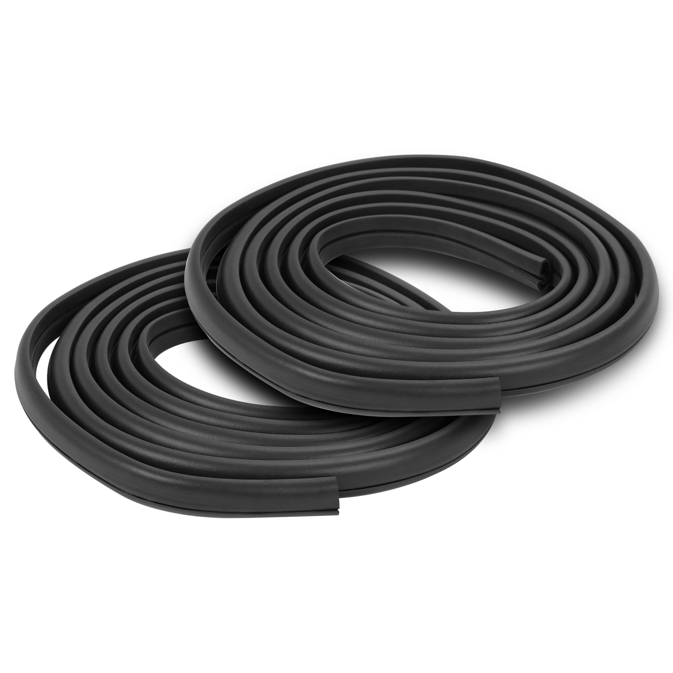Ecotric Door Seals Rubber Weatherstrip Pair Set For 1973-1979 Ford Bronco F100 F150 F250 F350 Black