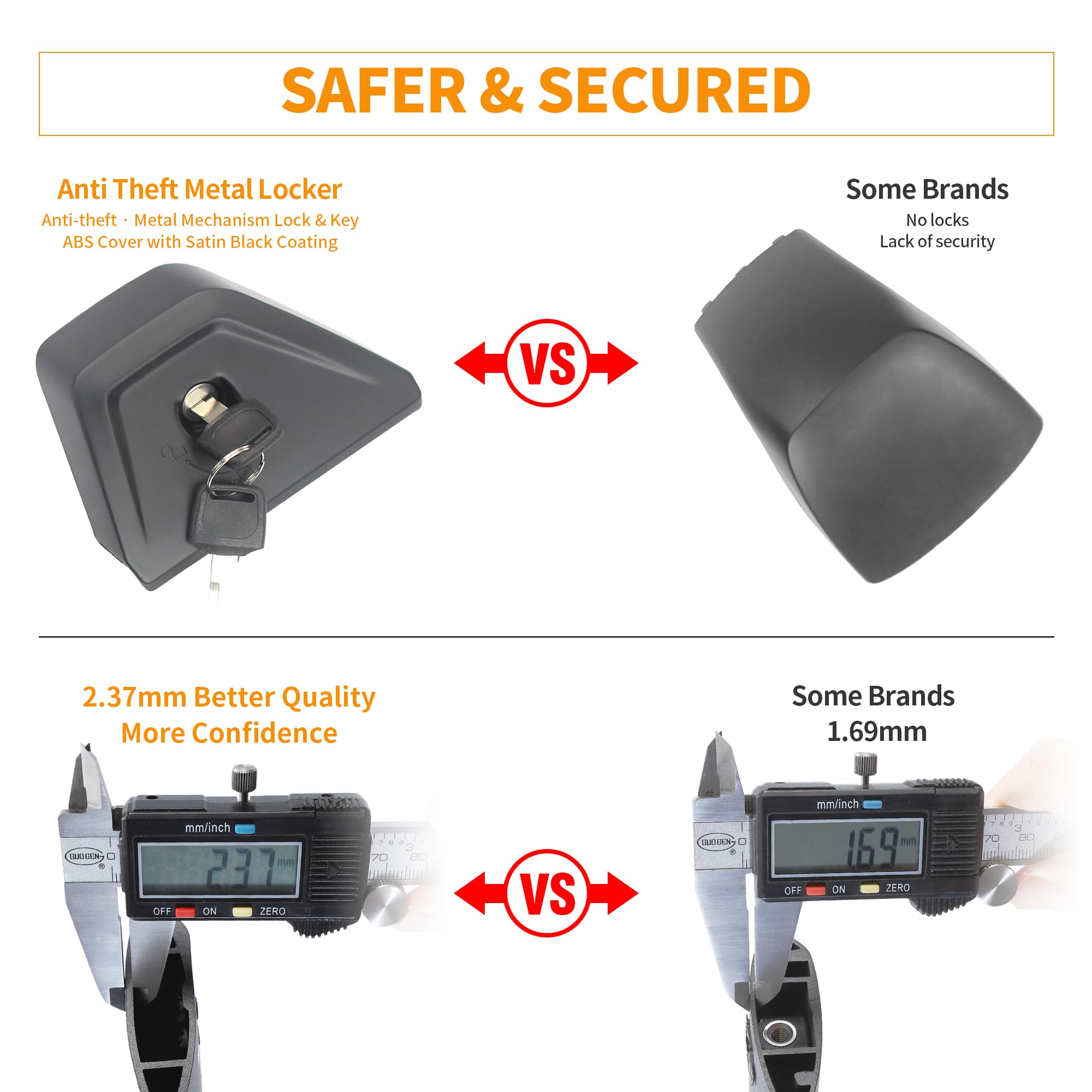 Autekcomma Heavy Duty Roof Rack Crossbar Compatible For Corolla Cross 2023-2025 (Not For L/Hybrid S) Black Matted Max 260Lb Load