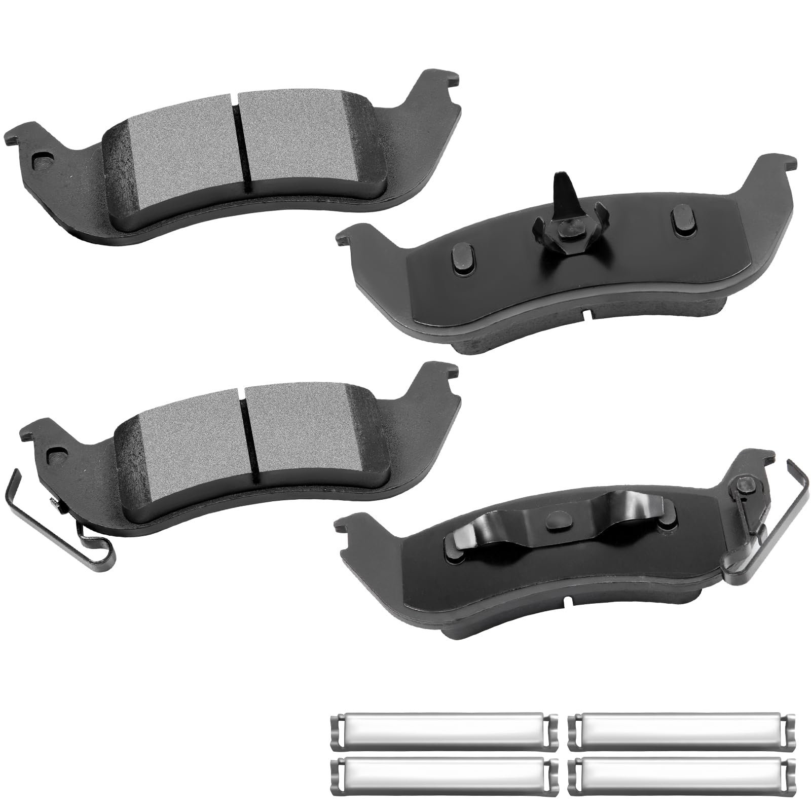 Cciyu D1040 Rear Ceramic Brake Pads Kits 03-11 For Ford Crown Victoria,10-11 For Ford Ranger,03-11 For Lincoln Town Car,10 For M