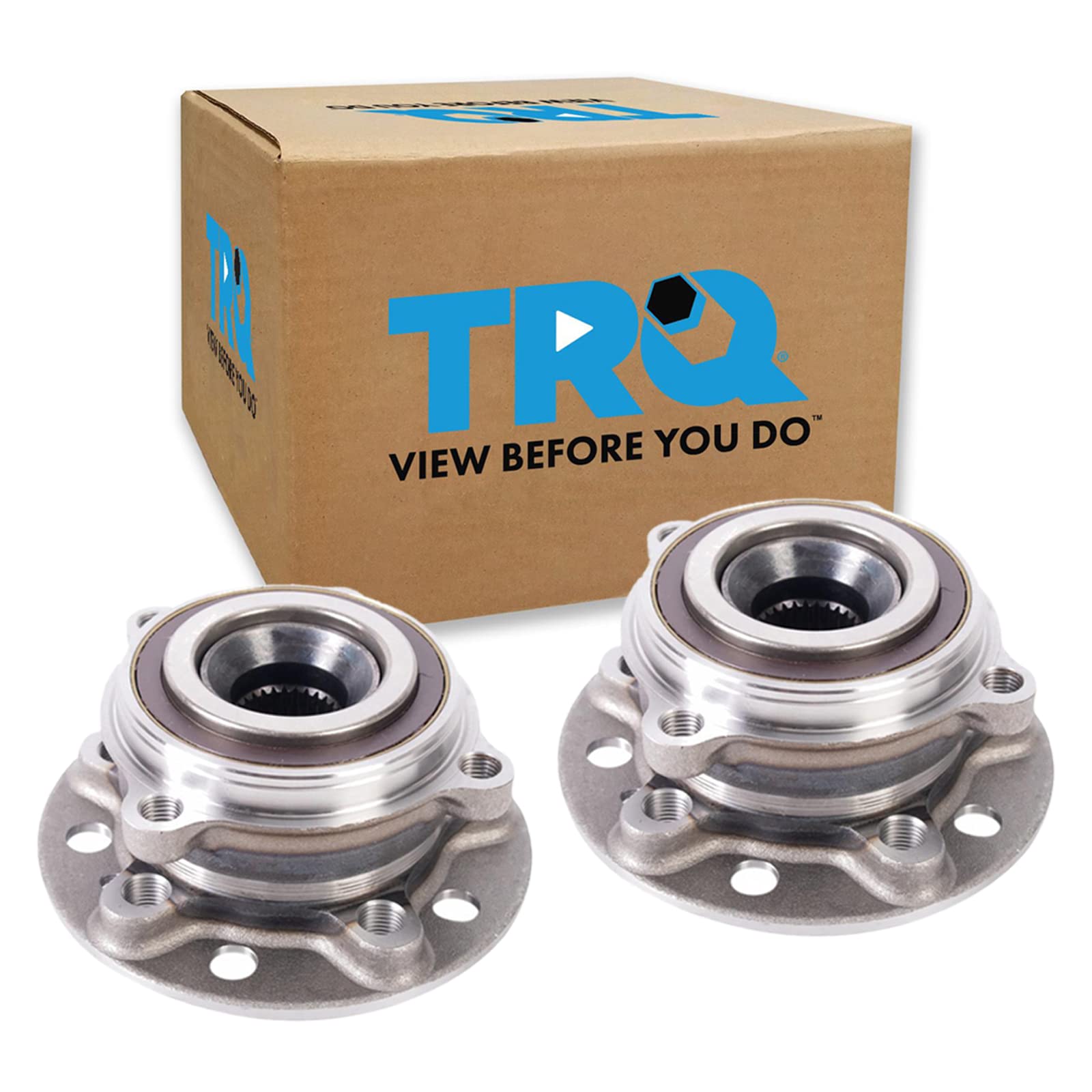 Trq Front Wheel Bearing & Hub Assembly Set Compatible With 2015-2020 Mercedes-Benz