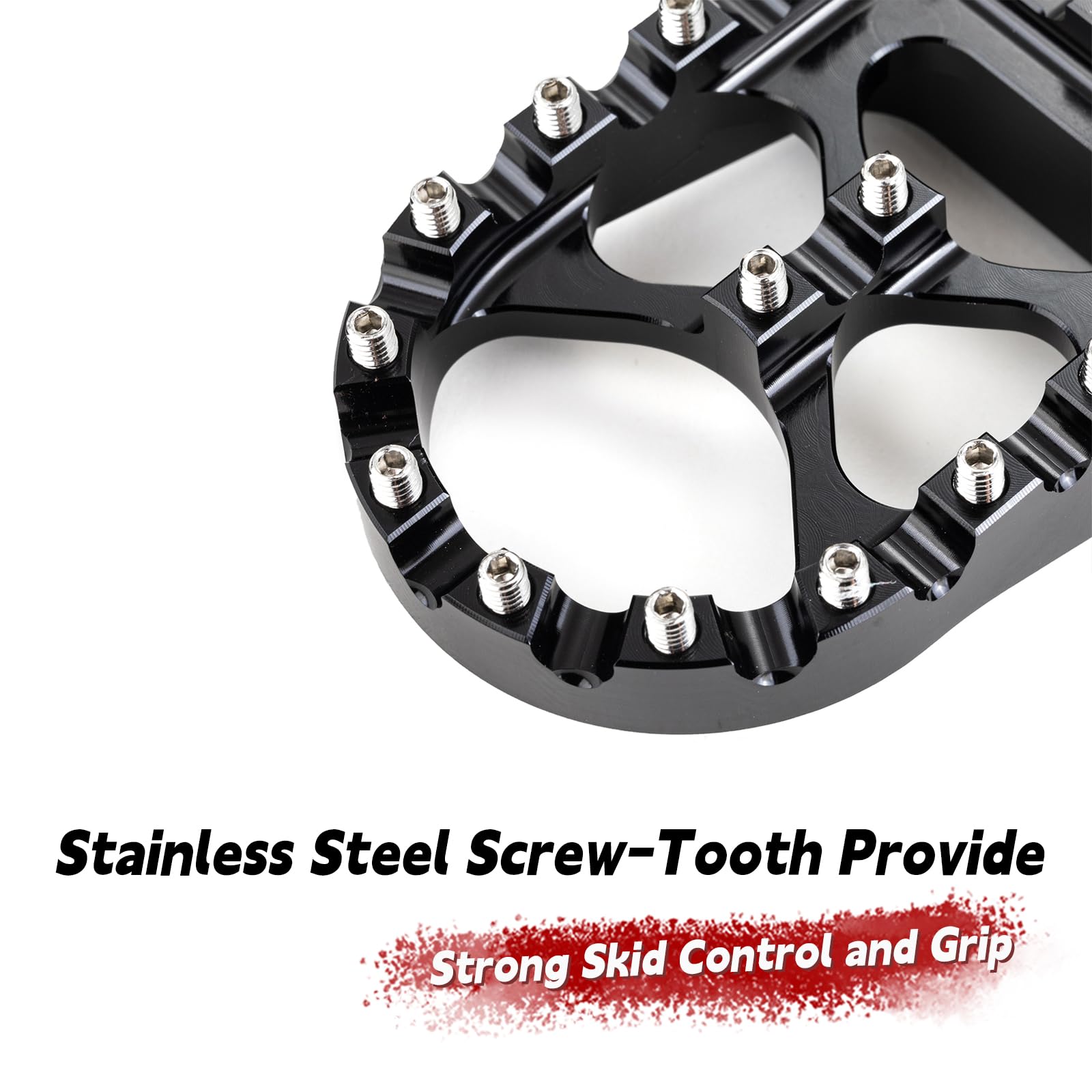 Hopider Sur Ron Foot Pegs, Motorcycle Foot Pegs Dirt Bike Cnc Footpegs Foot Pedals Rests Compatible With Sur Ron Light Bee S/X Segway X160 X260 Talaria Sting Mx3 Mx4 Talaria Xxx, Black