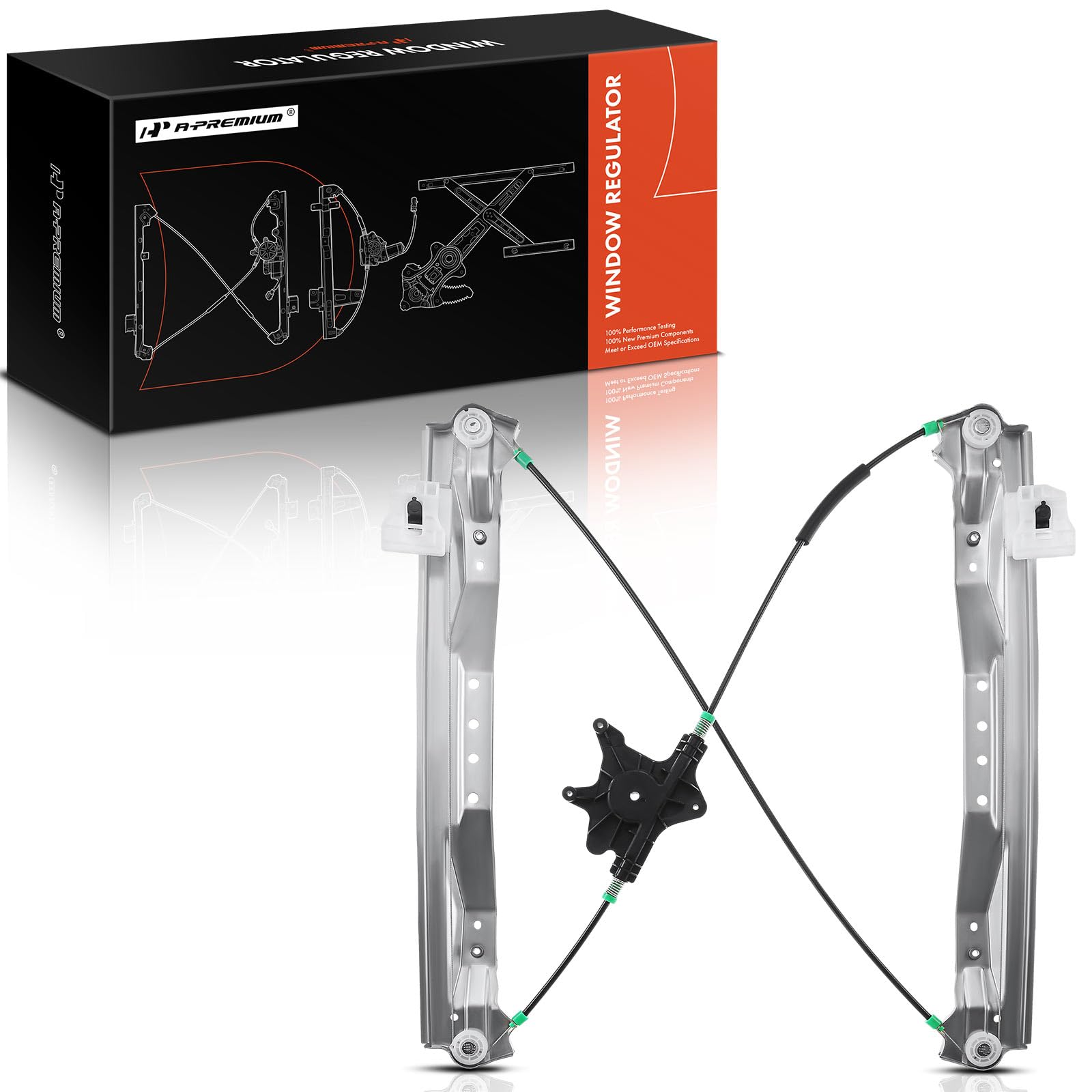 A-Premium Power Electric Window Regulator Without Motor Compatible With Town & Country Dodge Grand Caravan Ram C/V Volkswagen Ro