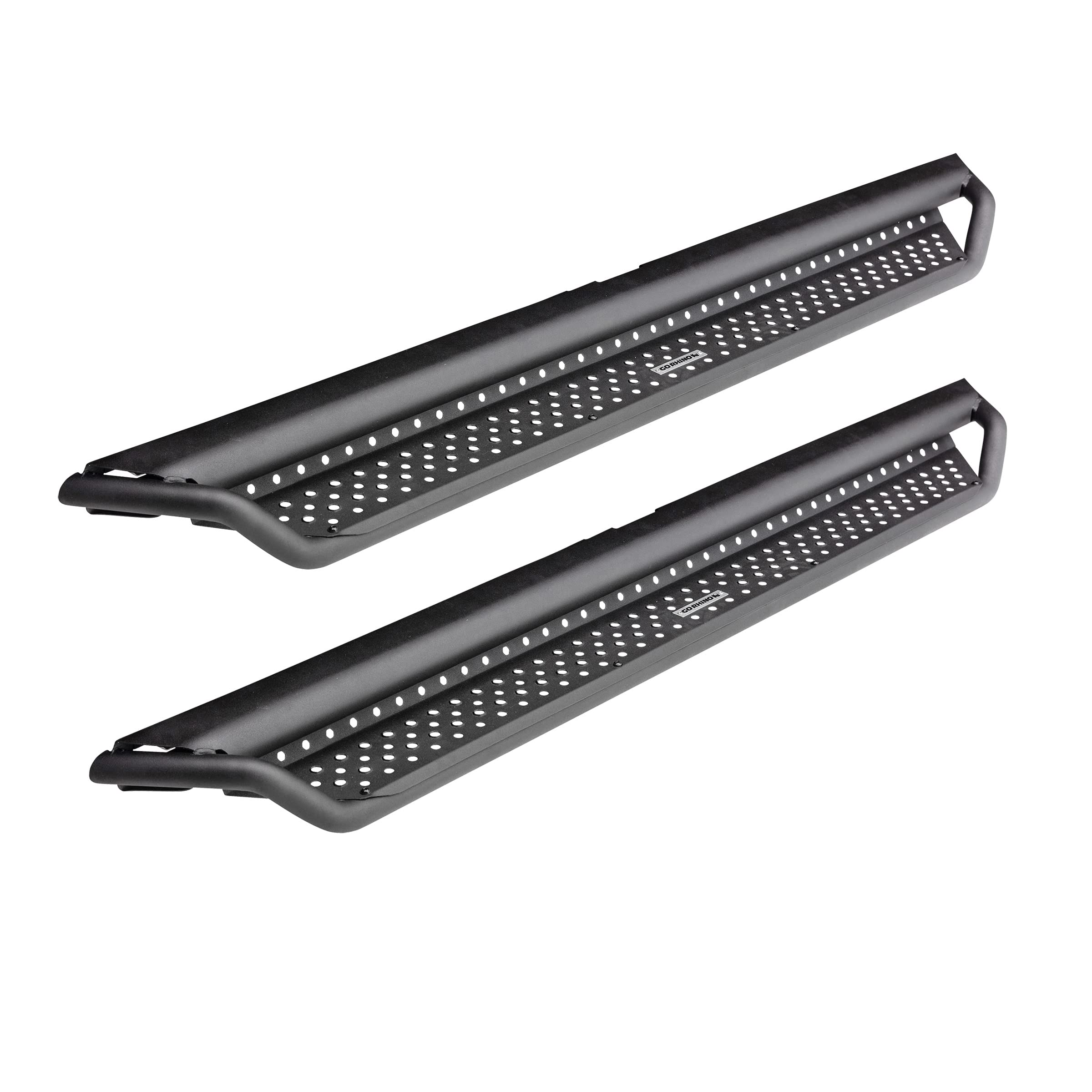 Go Rhino D10087T Dominator Xtreme D1 Side Steps - 87' Long - Boards Only For 99-24 Ram, Gmc, Ford, Nissan, Toyota, Jeep, Chevrolet, Dodge (Crew Cab Pickup - Leaf)