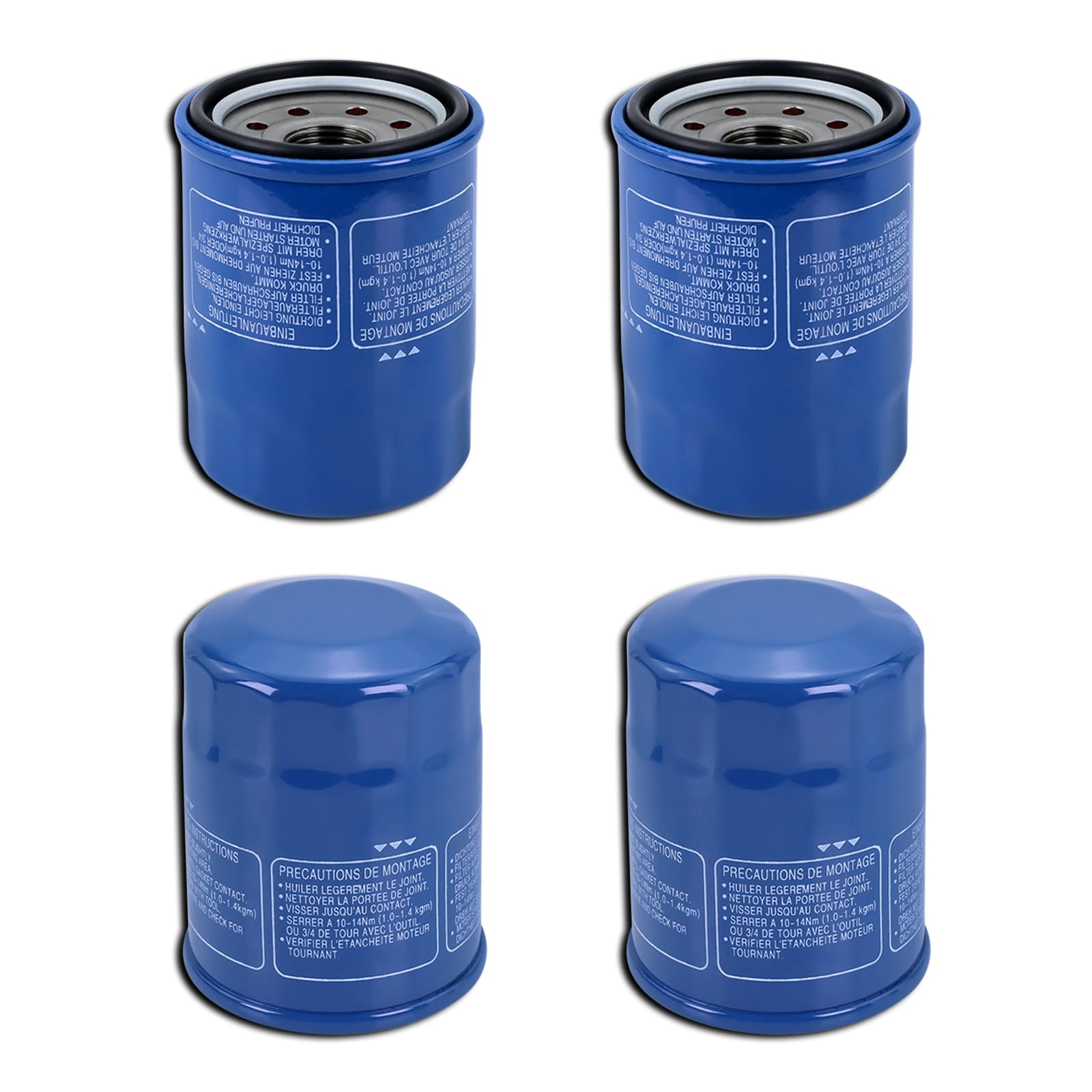 Kefly 15400-PLM-A02 Engine Oil Filters Compatible with Honda Accord CR-V Civic Acura, Replaces 15400-RTA-003, 15400-PR3-003 (4 P
