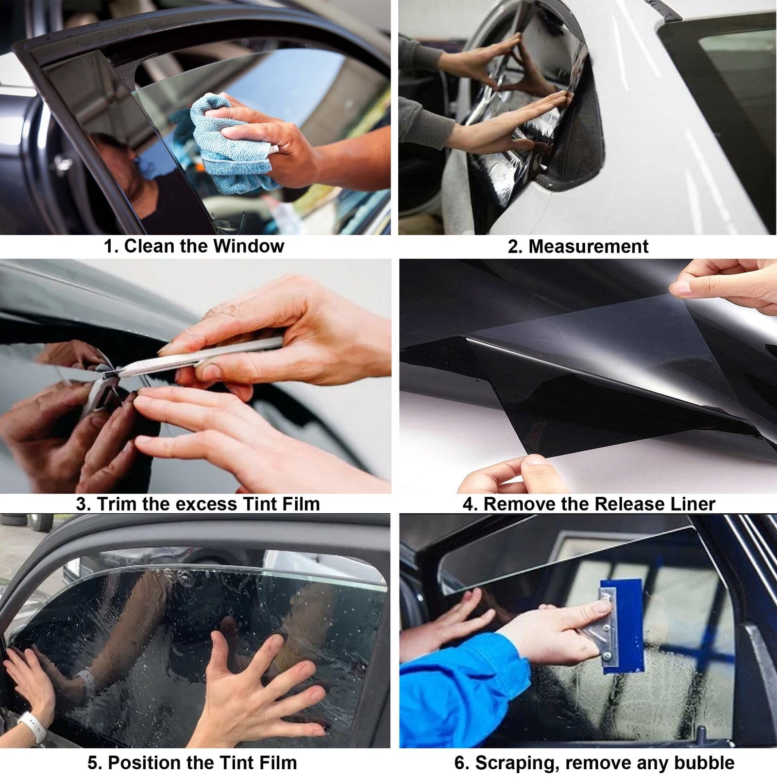 Mkbrother Car Window Tint Film - 35% Vlt 24 '' In X 10 ' Ft (24 '' X 120 '') Roll, Uv & Heat Blocking, Scratch Resistant, Privac