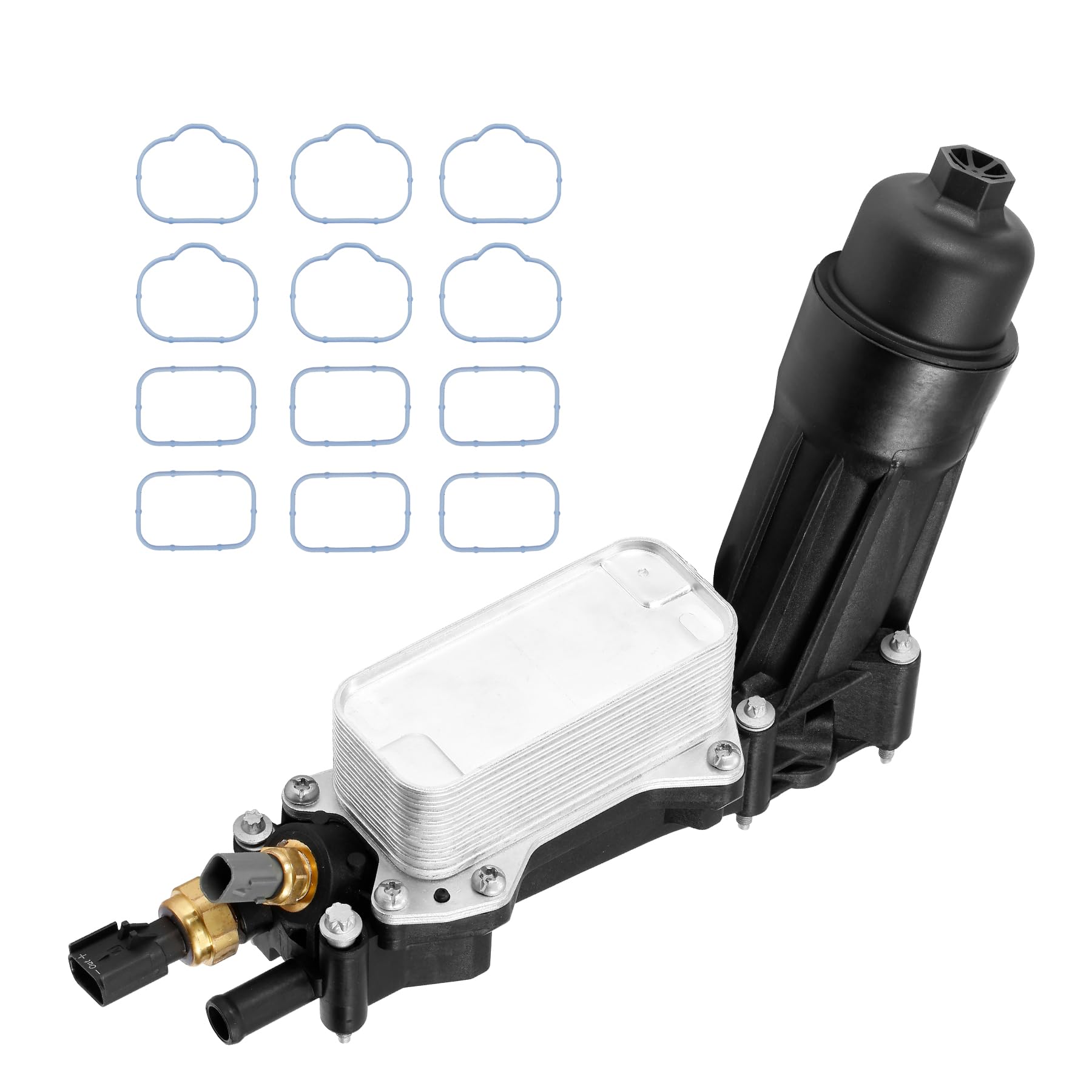 Oil Cooler Oil Filter Housing With Gaskets | Compatible With 3.6L 2011-2016 Dodge Journey Grand Caravan Jeep Wrangler Chrysler 2