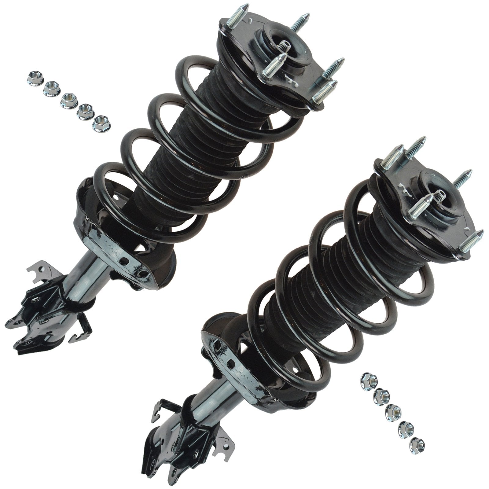Trq Front Strut & Coil Spring Assembly Set Driver & Passenger Sides Compatible With 07-14 Honda Cr-V