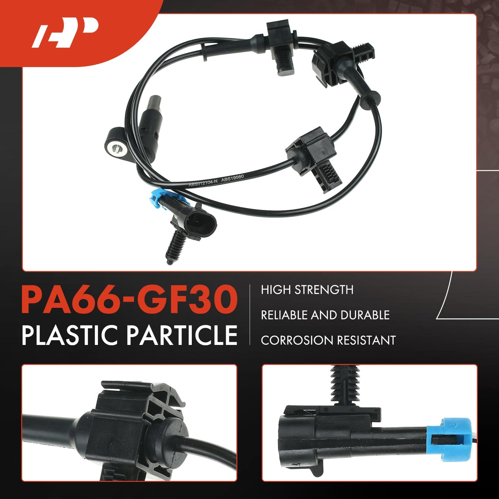 A-Premium ABS Wheel Speed Sensor Compatible with Chevy & GMC Models - Silverado 2500 2009, Silverado 2500 HD/Sierra 2500 HD 2009