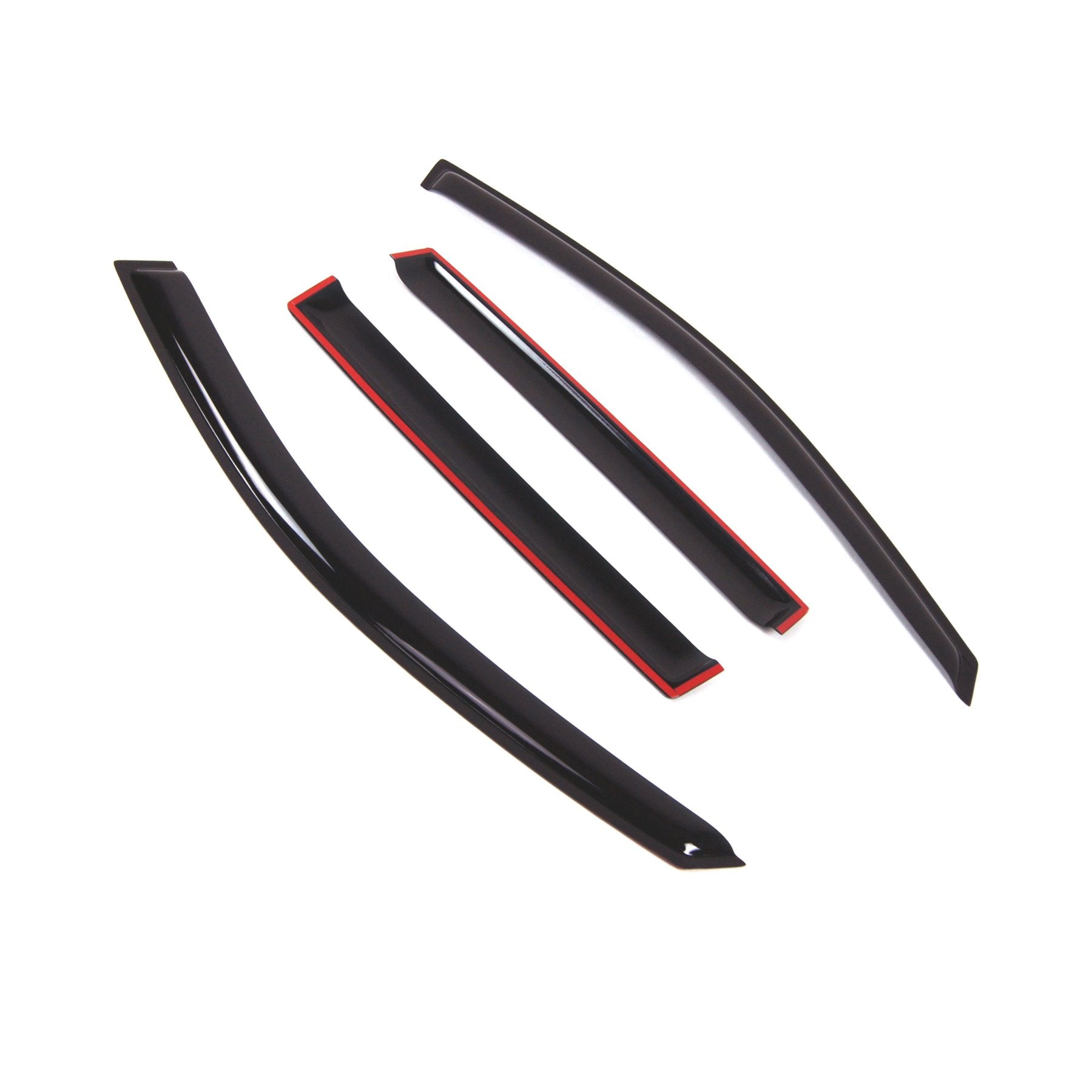 Tuningpros Outside Mount Window Vent Visors Rain Guards Compatible With Jeep Compass 2011-2017 | Side Window Wind Deflectors Rai