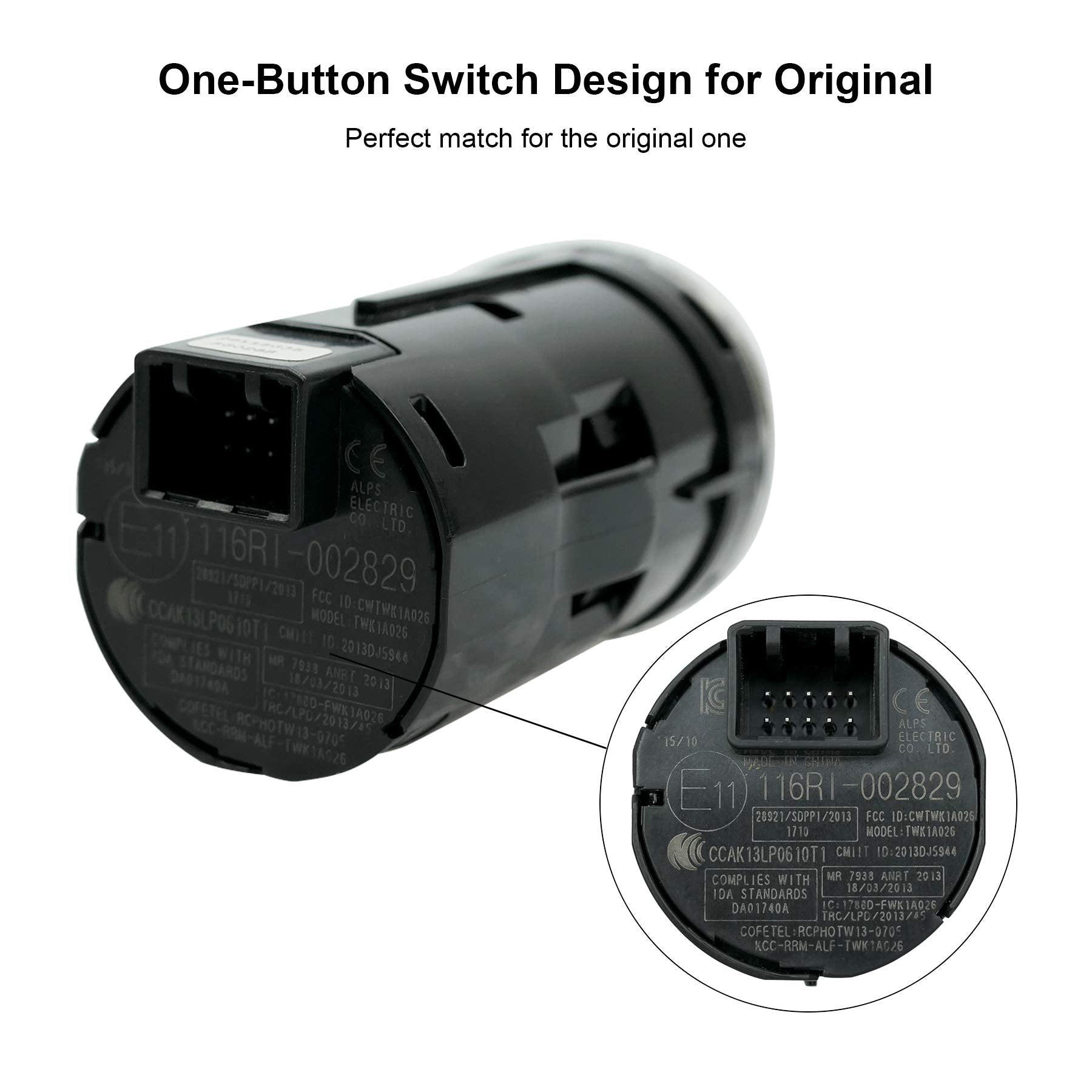 Ignition Starter Switch, Fits for Honda HR-V 1.8L 2016 2017 2018 | OE Replacement 35881-t4n-702 35881T4N701 35881T4NH01 35881T4N