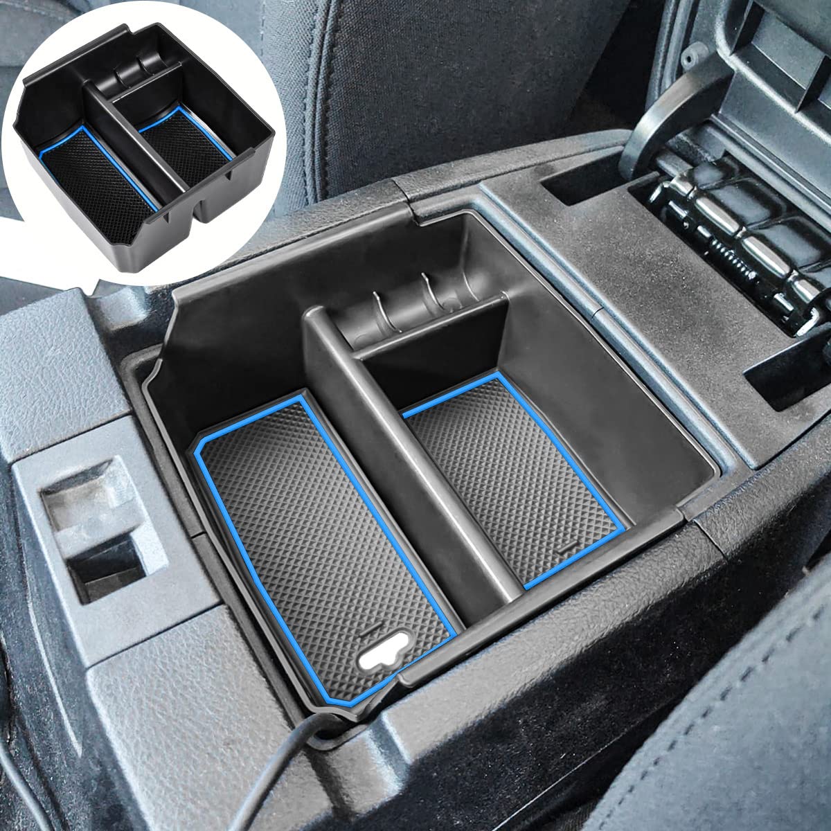 EDBETOS Center Console Organizer Tray Compatible with Jeep Wrangler JK/JKU 2011-2018 Rubicon Sport Sahara Accessories Armrest St