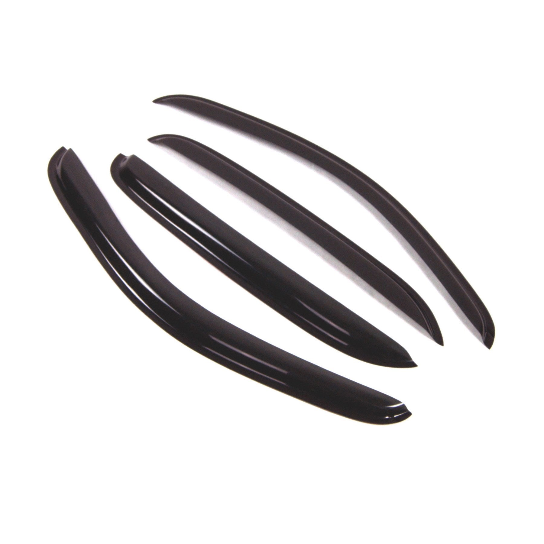 Tuningpros Outside Mount Window Vent Visors Rain Guards Compatible With Chevy Suburban 1500 2007-2014 | Side Window Wind Deflect