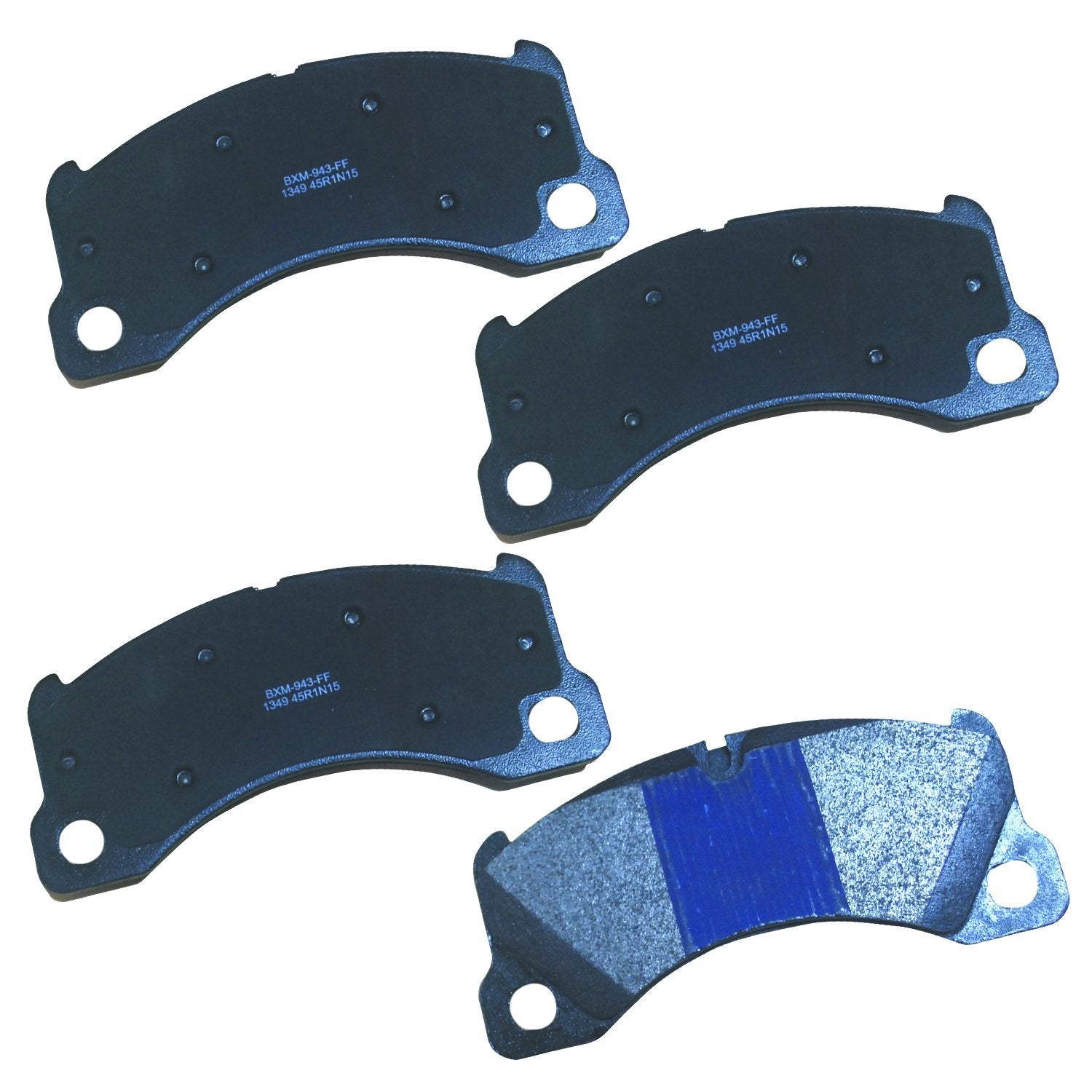 Bendix Premium Sbm1349 Semi-Metallic Front Brake Pads For Porsche Cayenne 2010-2009, Macan 2017-2015, Panamera 2012-2010, Taycan
