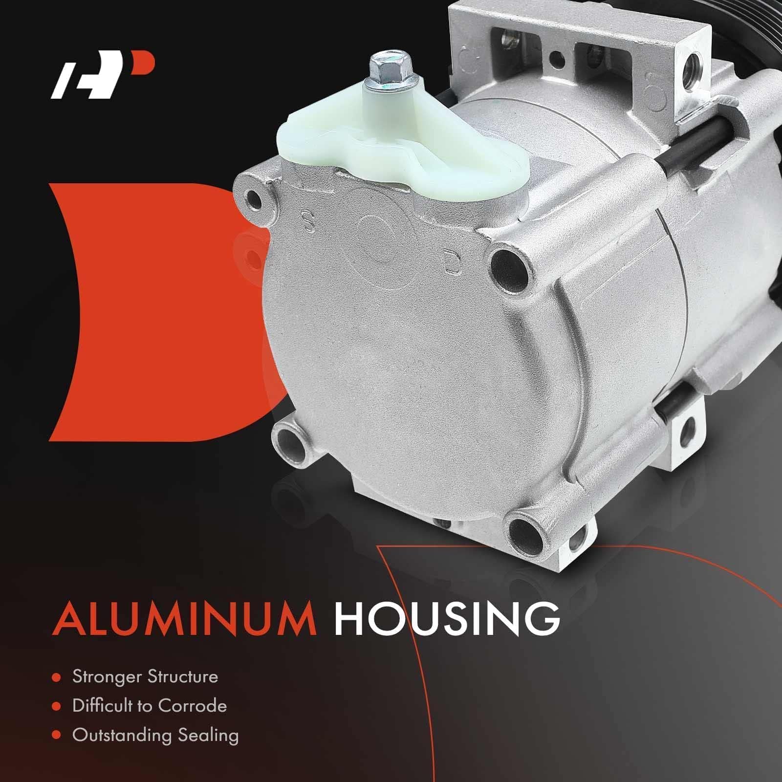 A-Premium Air Conditioner AC Compressor with Clutch Compatible with Ford F-150 4.2L 1997-2006, F-150 Heritage 4.2L 2004