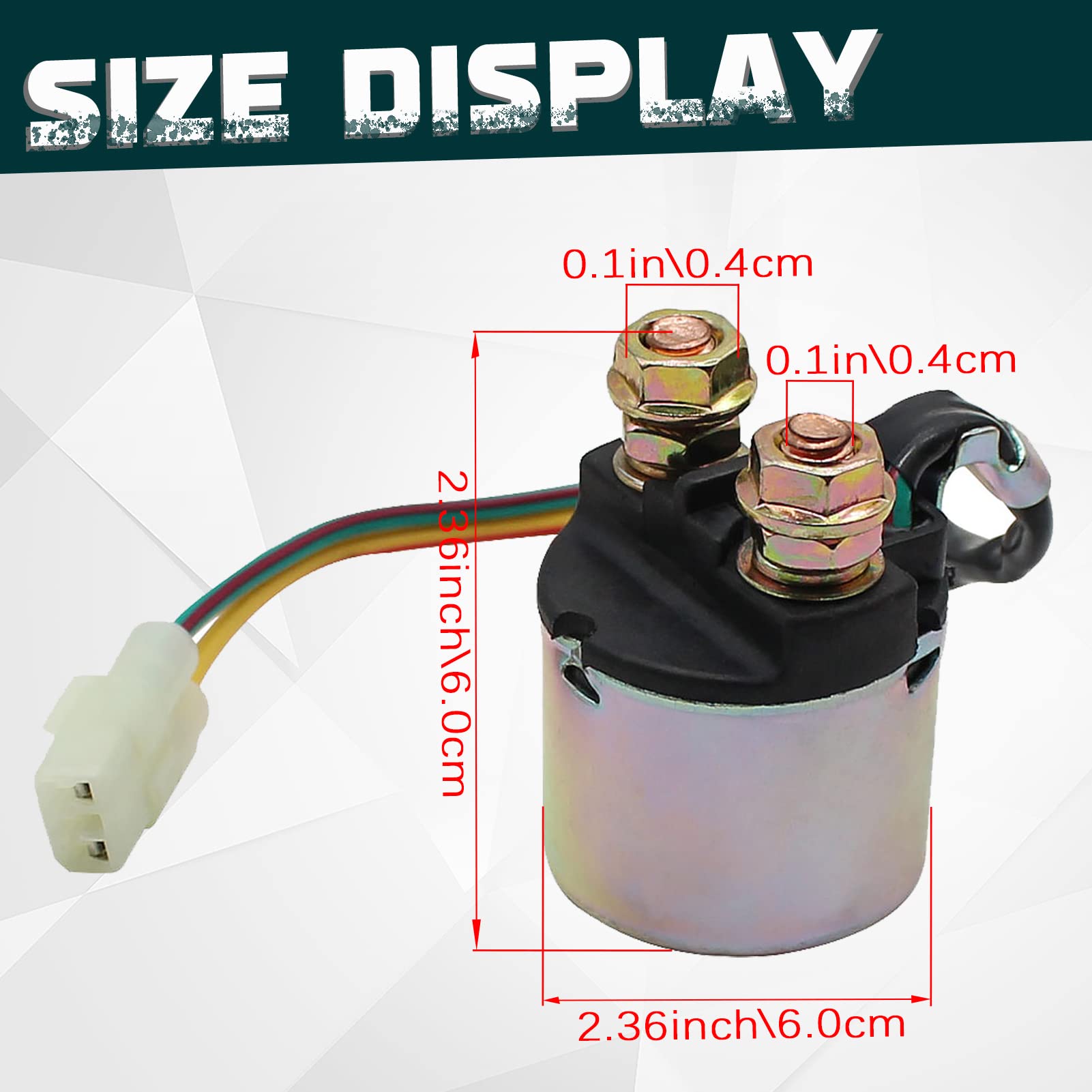 Starter Solenoid Relay For Honda Trx350 Fourtrax Rancher 350 2000-2006 / Trx400 Fourtrax Foreman 400 1995-2003 Atv