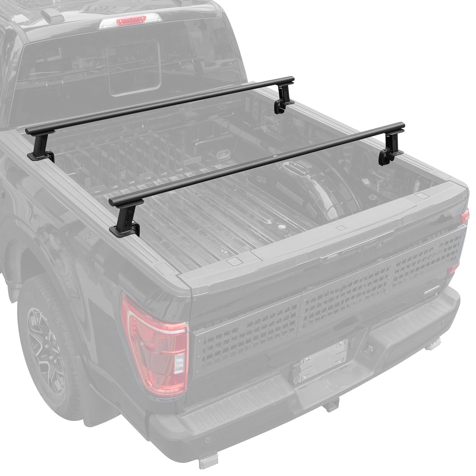JOYTUTUS Full Size Truck Bed Bars Compatible with 2015-2025 F150 F250, 2019-2025 Ram Silverado Sierra Truck Bed Rails, 660 LBS B