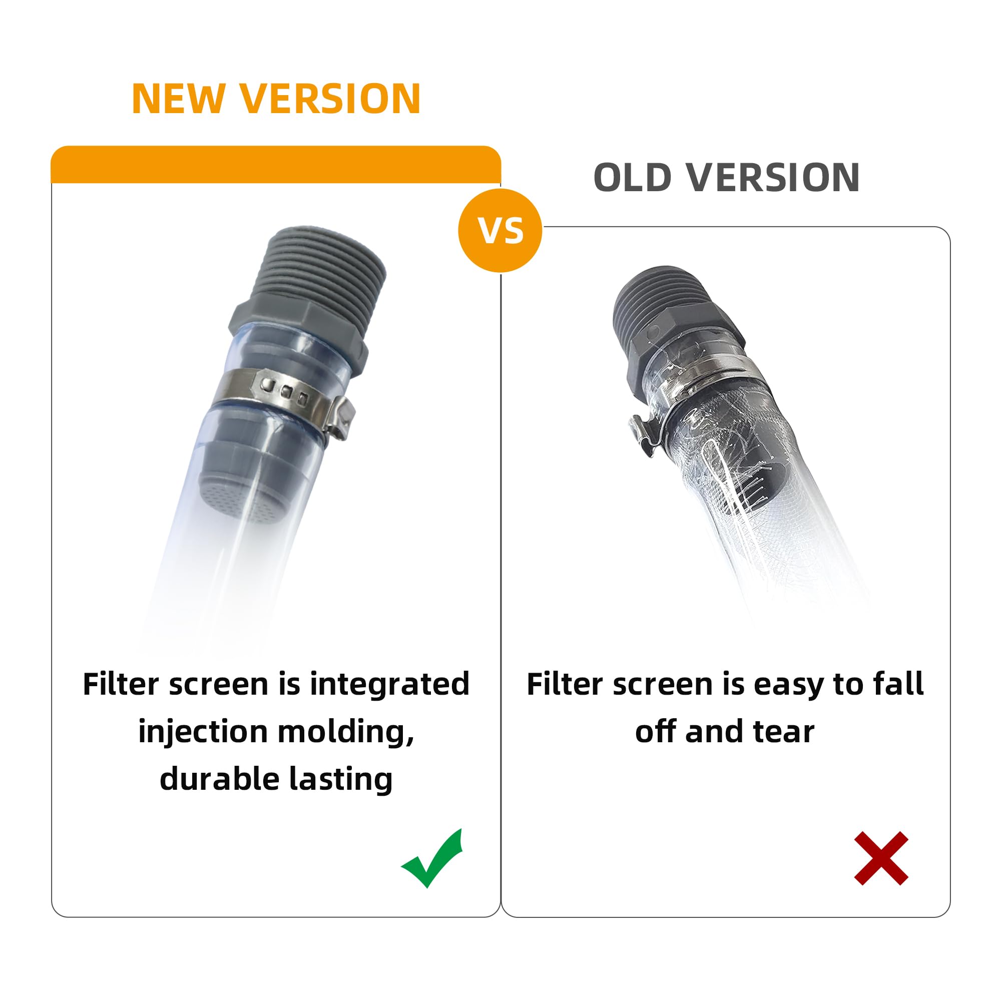 Mapleza Racing Fuel Jug Hose Kit -Vp Fuel Can spout Compatible with 3/5/5.5 Gallon Gas Cans, Improved Filter Design, Pack of 4