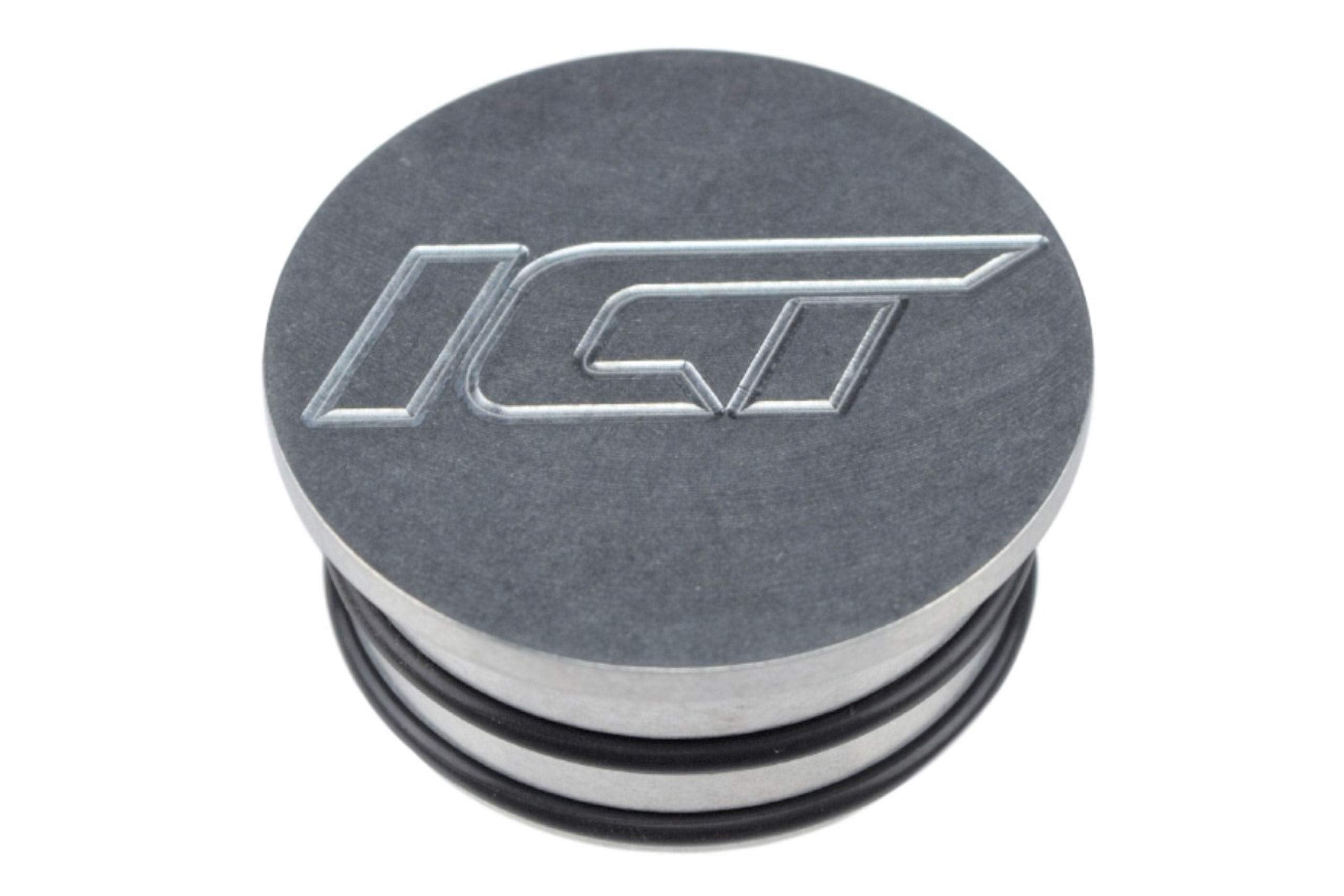 ICT Billet Duramax Turbo Diesel 2004.5-10 LBZ LLY LMM Mouth Piece Resonator Noise Reduction Plug Cover Cap 6.6L Seal Billet Alum