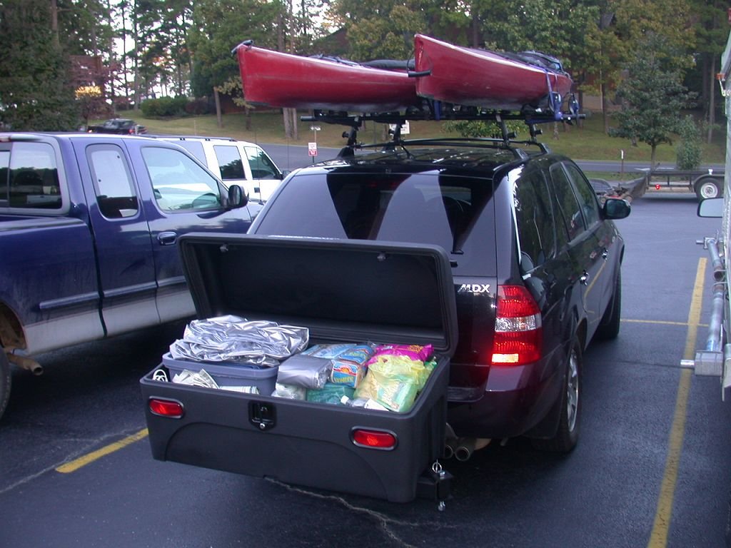 StowAway Standard Cargo Carrier - SwingAway Frame for 2" Hitch - Black