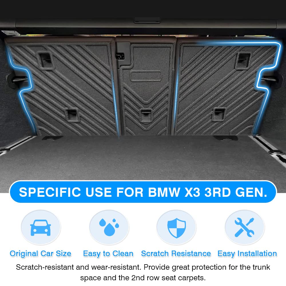 Powerty Trunk Mat For 2022-2024 2025 Nissan Pathfinder 7&8 Seats Accessories Cargo Mats Tpe All Weather Cargo Liner Heavy-Duty R