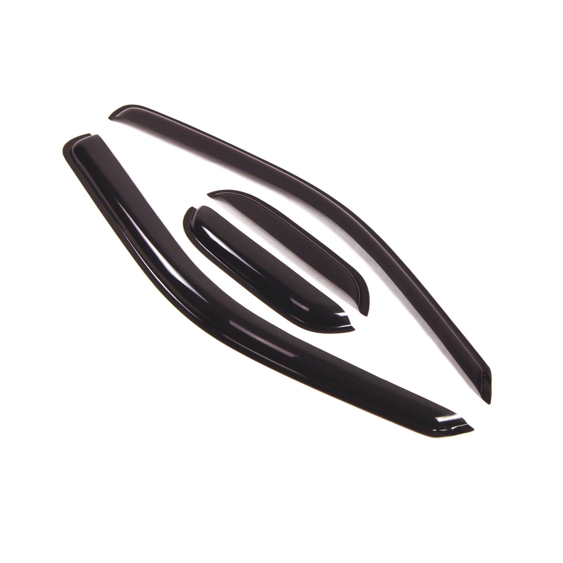 Tuningpros Outside Mount Window Vent Visors Rain Guards Compatible With Gmc Canyon Extended 2004-2012 | Side Window Wind Deflect