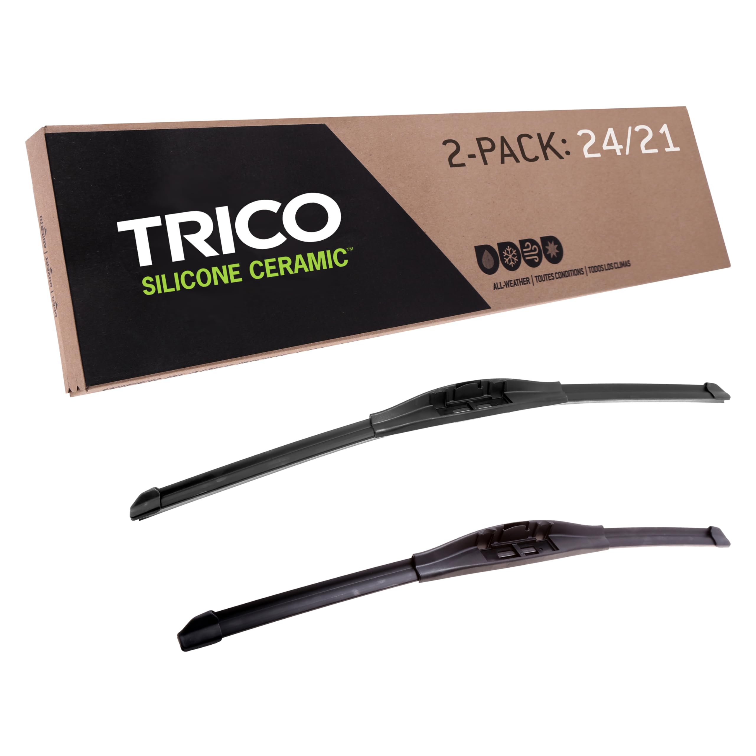 Trico Silicone Ceramic Automotive Replacement Windshield Wiper Blade, Ceramic Coated Silicone Super Premium All Weather Includes