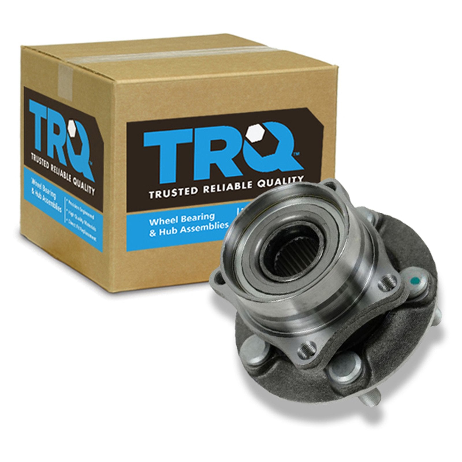 Trq Front Left Right Wheel Hub Bearing Assembly Driver Passenger Side Compatible With 2004-2009 Toyota Prius