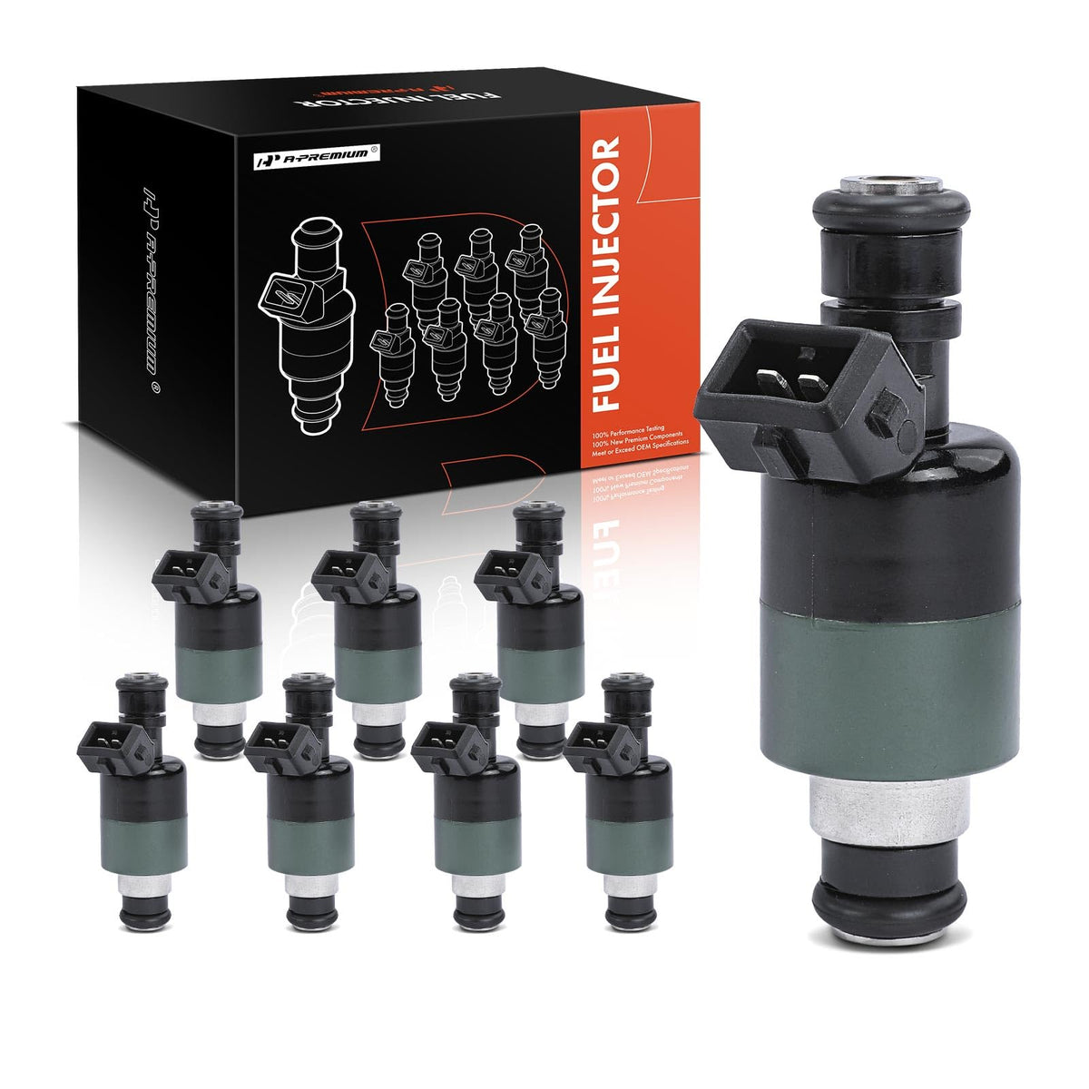 A-Premium Fuel Injectors Compatible with Chevrolet Impala/Camaro/Corvette/Caprice 1994-1996, Commercial Chassis 1994 & Buick Roa