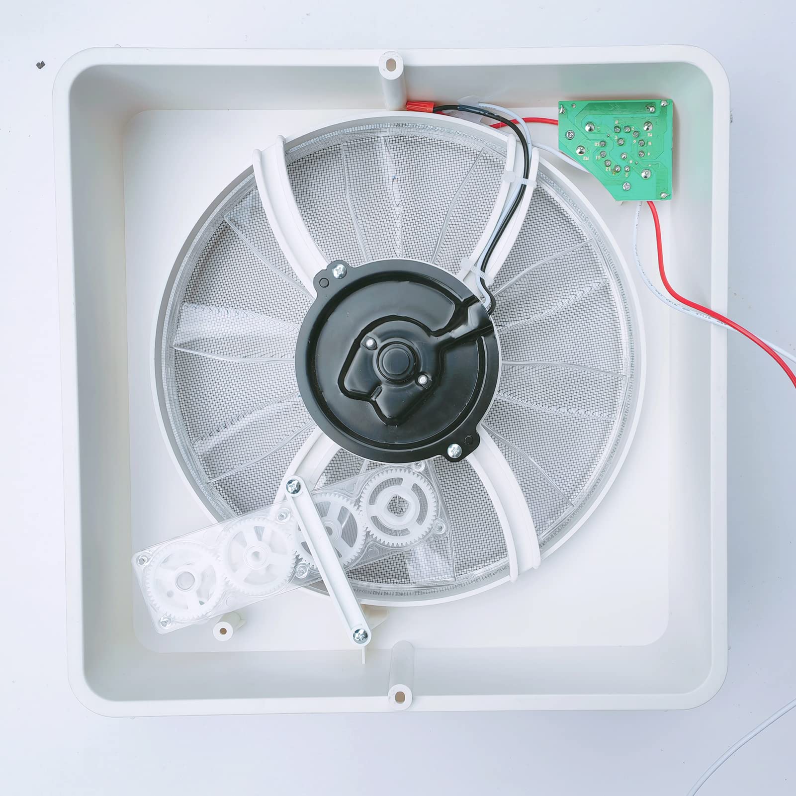 RVLOVENT RV Trailer Roof Vent Fan Motor Upgrade Kit, Compatible with Heng's & Ventline, White, Model UPKIT01, Plastic