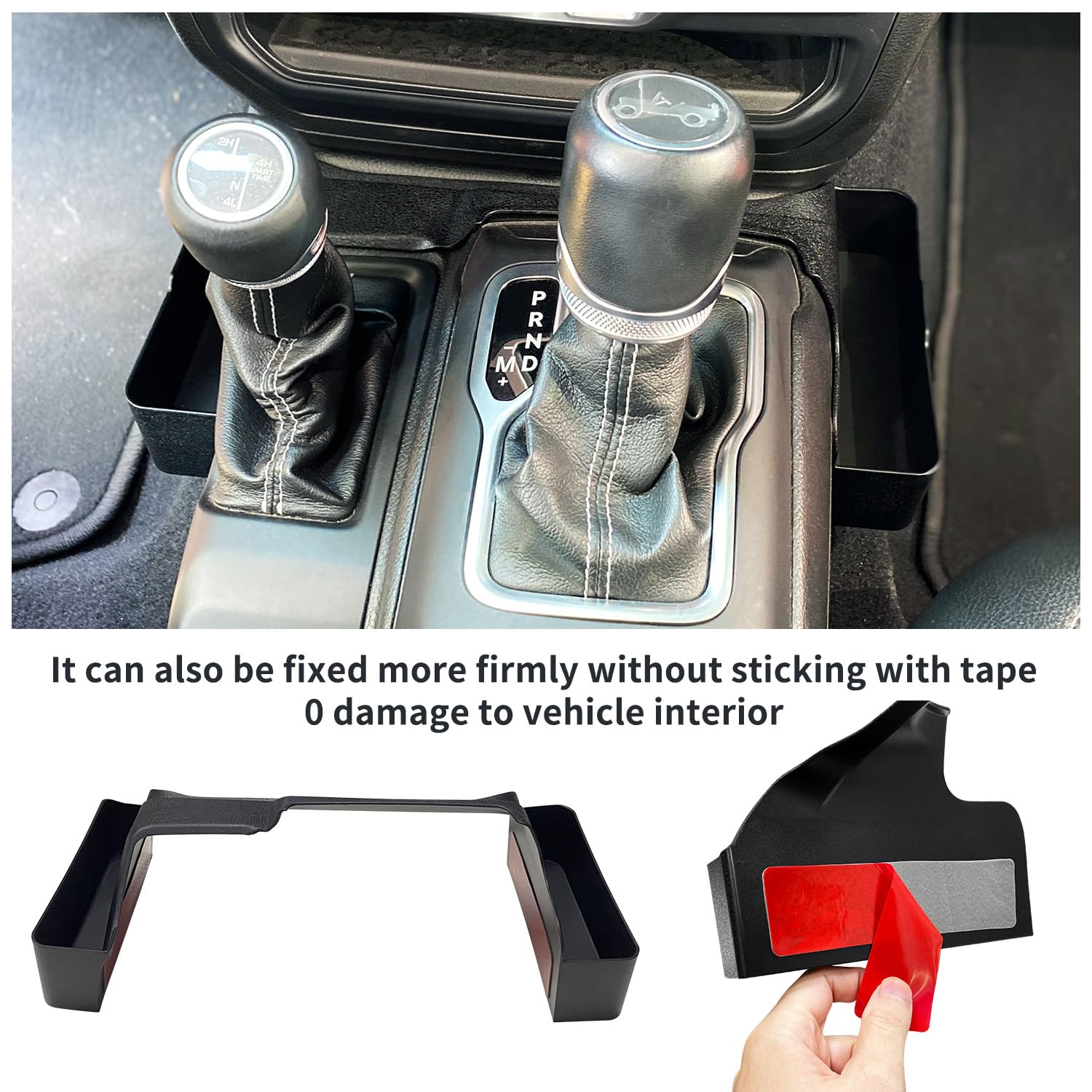 Center Console Organizer Fit For 2024 2025 Jeep Wrangler Jl Jlu&Gladiator Jt Gear Shift Console Side Tray Grab Bar Tray Passenge