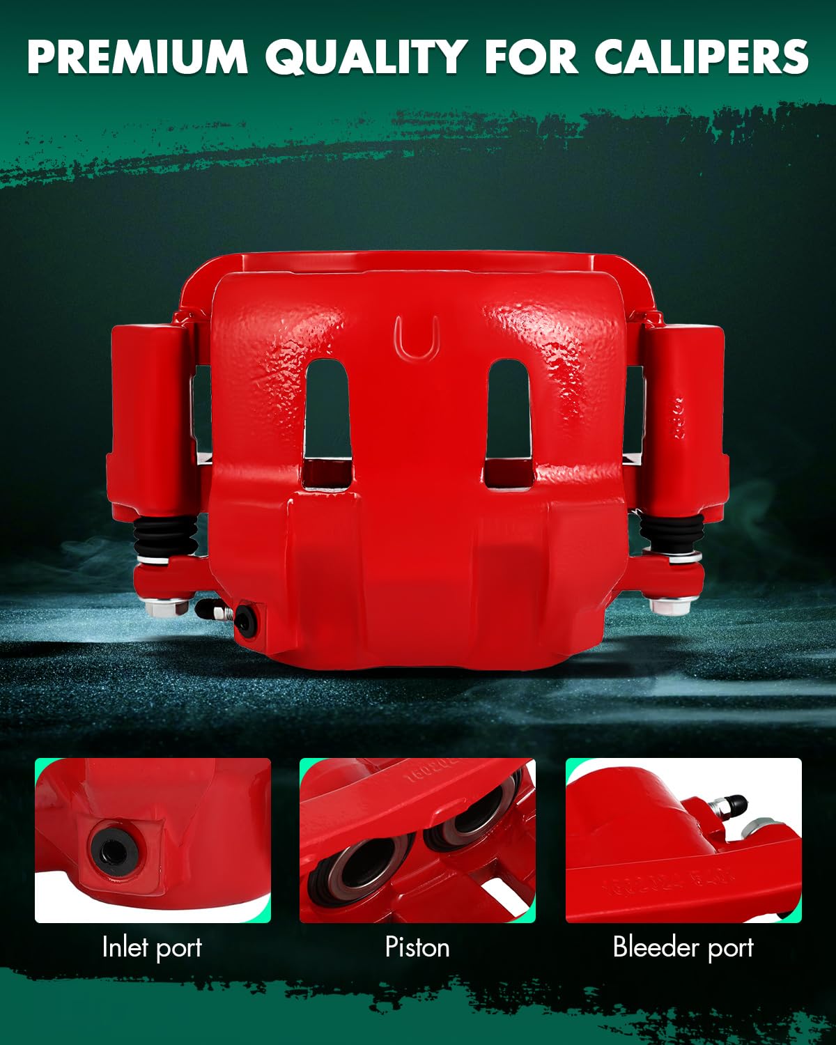 Scitoo 18-B4791 18-B4790 Front Left & Right Disc Brake Calipers Assembly W/Bracket For Ford For Excursion 2000-2005,For Ford For