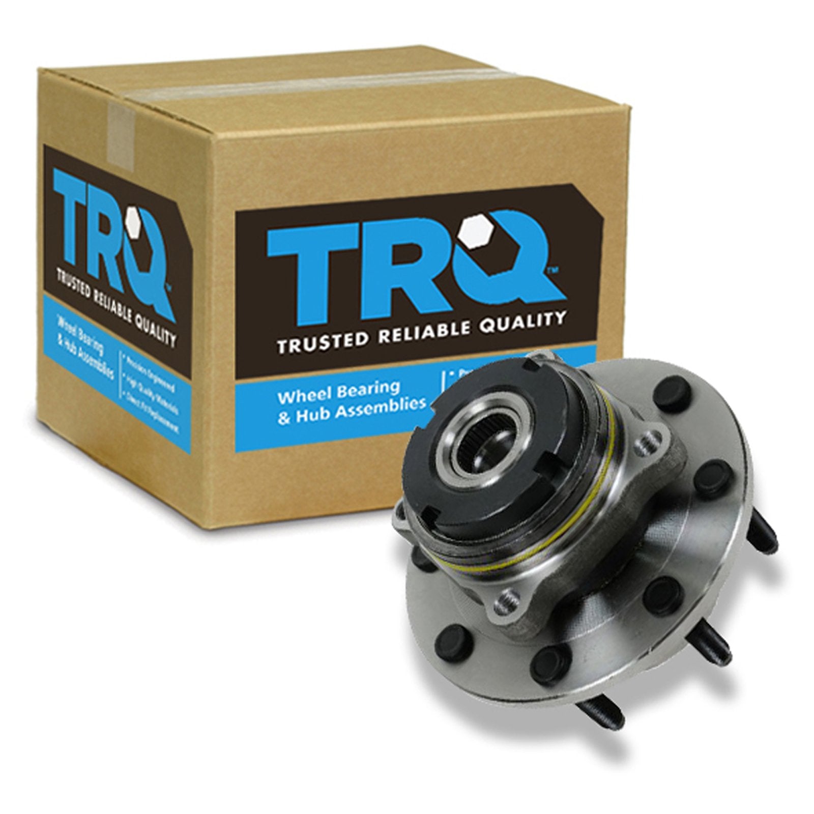 Trq Front Wheel Bearing & Hub Assembly With Abs Sensor Compatible With 1999 Ford F-250 Super Duty F-350 Super Duty