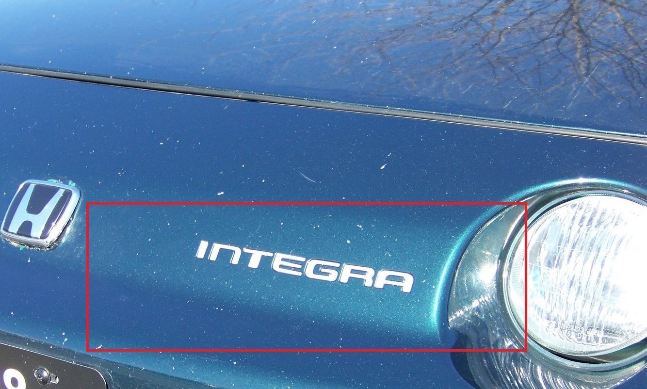 Bdtrims Bumper Raised Letters Compatible With Acura Integra 1994-1997 (Chrome)