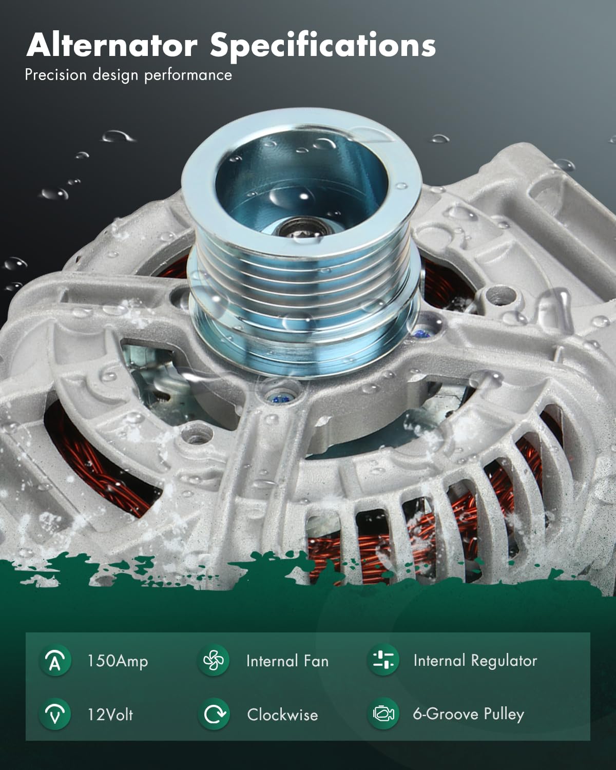 SCITOO Alternator Replacement for Mercedes-Benz for C230 2006-2009, for Mercedes-Benz for C280 2006-2007, for Mercedes-Benz for