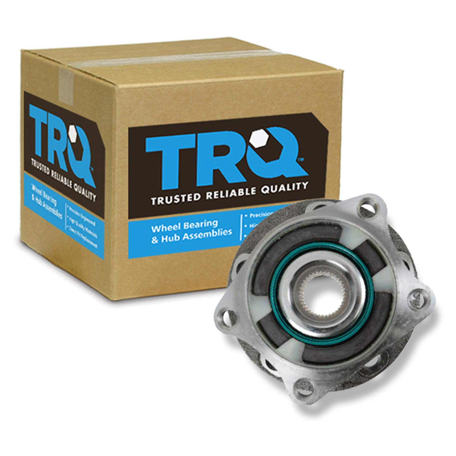 Trq Rear Left Right Wheel Hub Bearing Assembly Driver Passenger Side Compatible With 2002-2009 Volvo S60 2004-2006 S80 2001-2007
