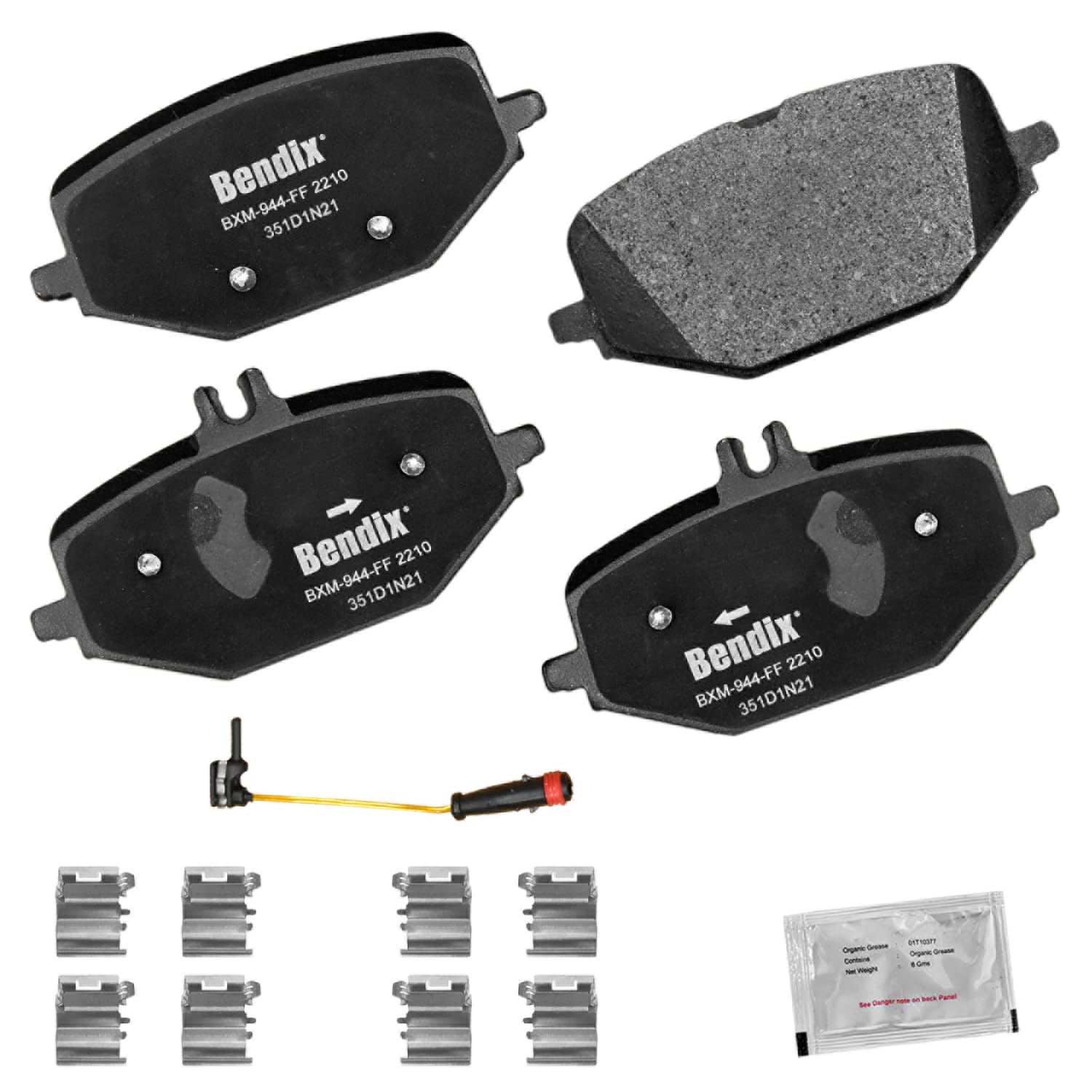 Bendix Priority1 Cfm2210 Semi-Metallic Rear Brake Pads For Select Models Mercedes-Benz G550,Gle53 Amg,Gle350,Gle450,Gle580,Gls45