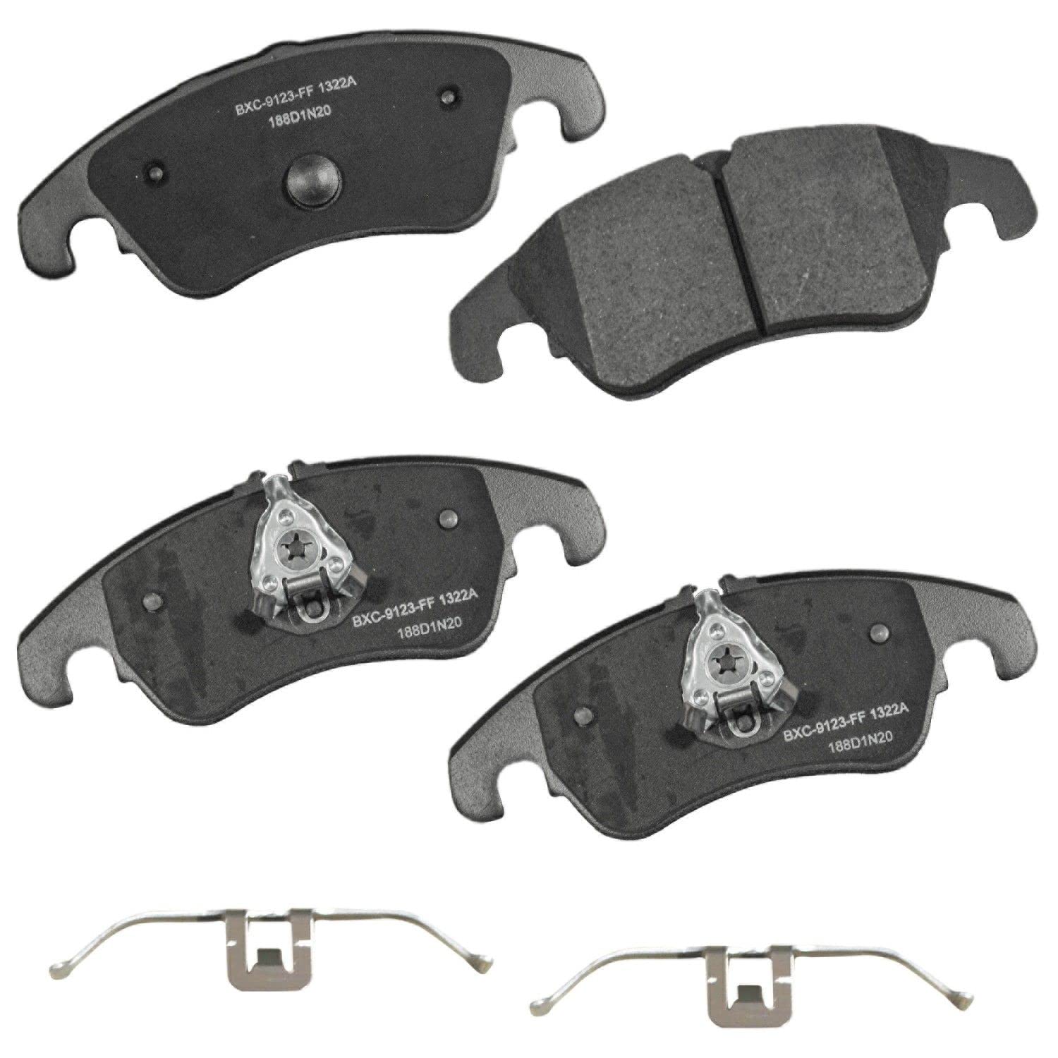 Bendix Premium Sbc1322A Ceramic Front Brake Pads For Audi A4 2016-2009, A4 Quattro 2016-2009, A5 2014-2010, A5 Quattro 2017-2008