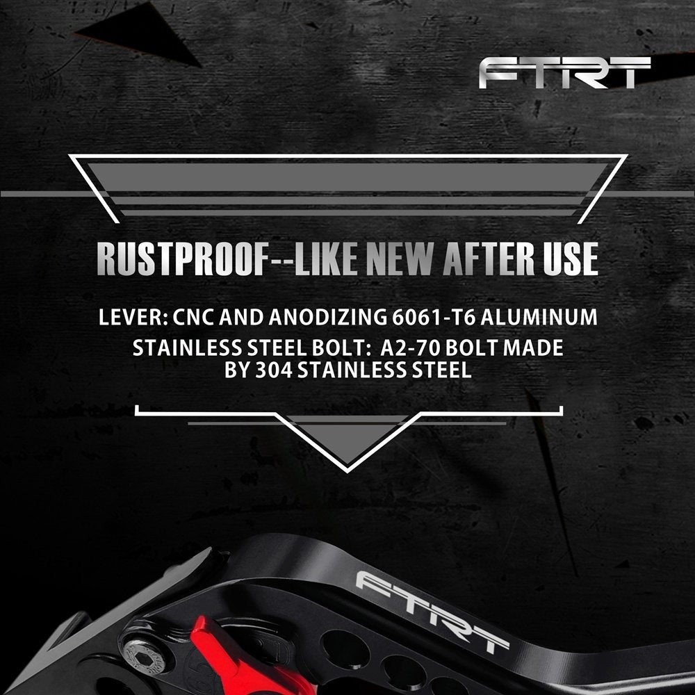 Ftrt Adjustable Brake Clutch Levers Compatible With Grom Msx125 2014-2023, Cbr250R 2011-2013,Cbr300R/Cb300F/Fa 2014-2022,Cb400F/