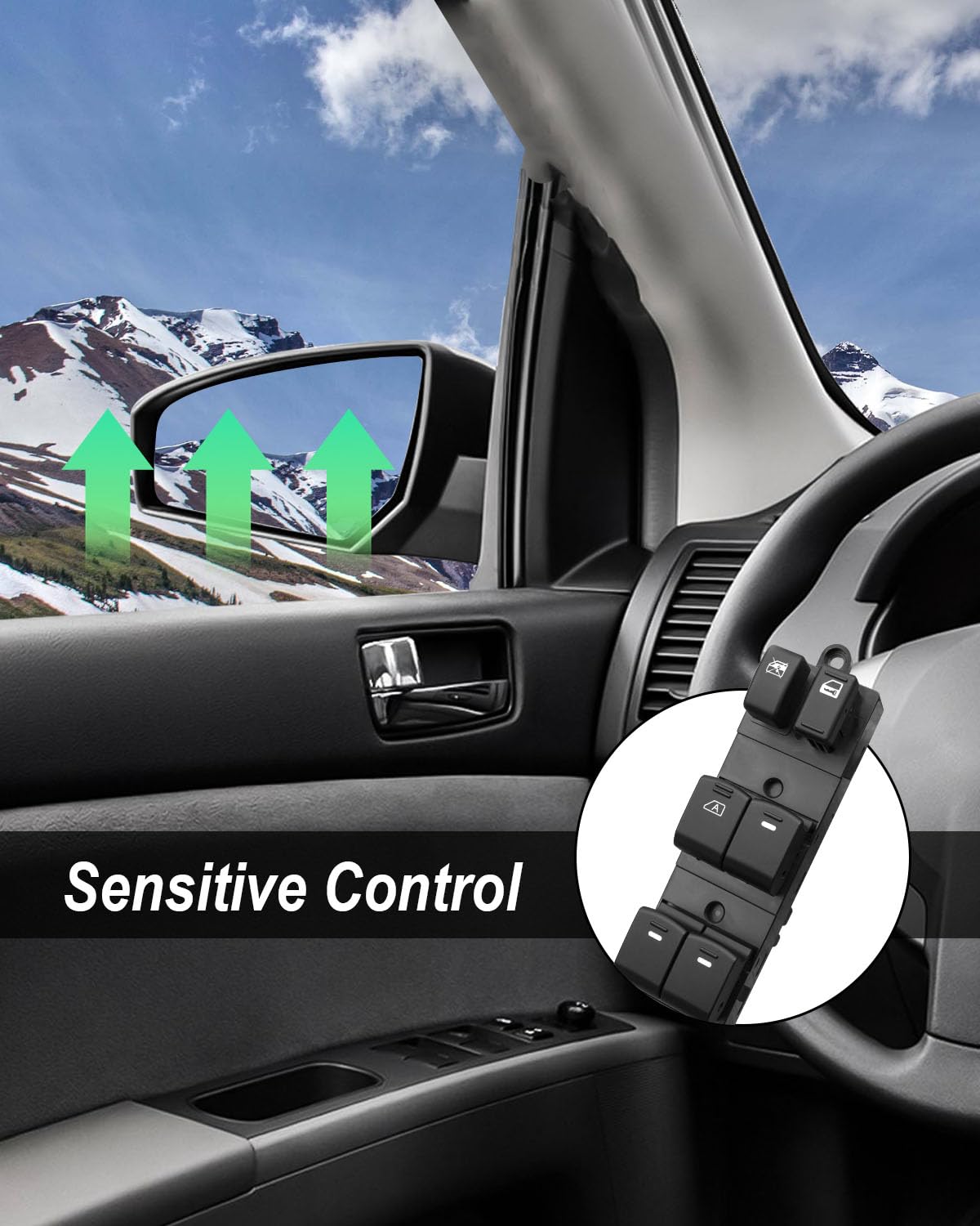 25401-Zj60A Electric Master Power Window Switch Fit For Nissan Sentra 2008-2012 Replace 25401-Zn40C 25401-Zn40A 25401-Ja00A 2540